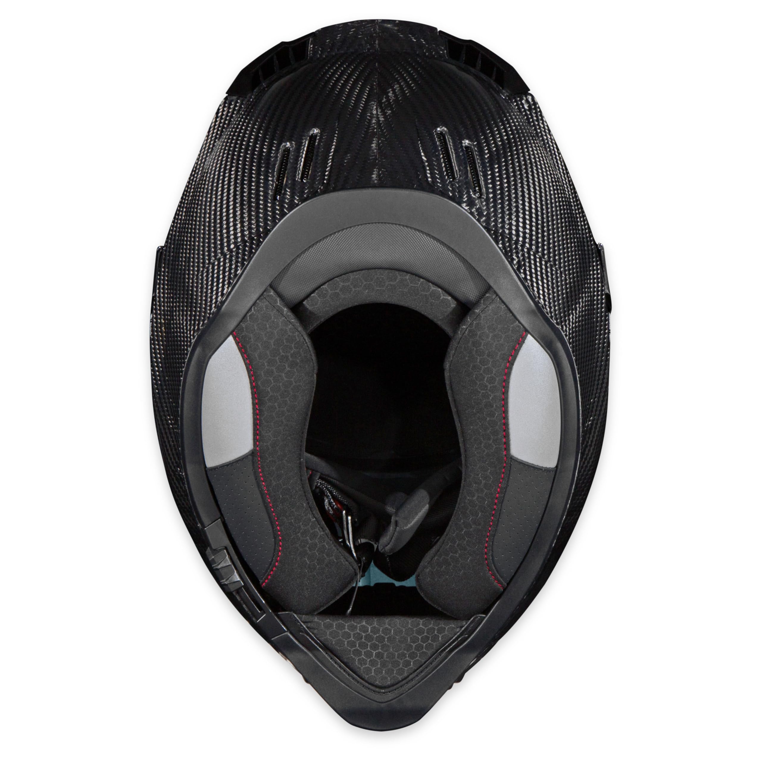 Simpson Bandit Xcursion Motorcycle Helmet - Carbon - 2XL | Off Road Dirt Bike UTV Motocross ATV | Full Face | Removable Peak | Clear Pinlock Anti-Fog Visor Shield | DOT ECE Certified (XBC2X)
