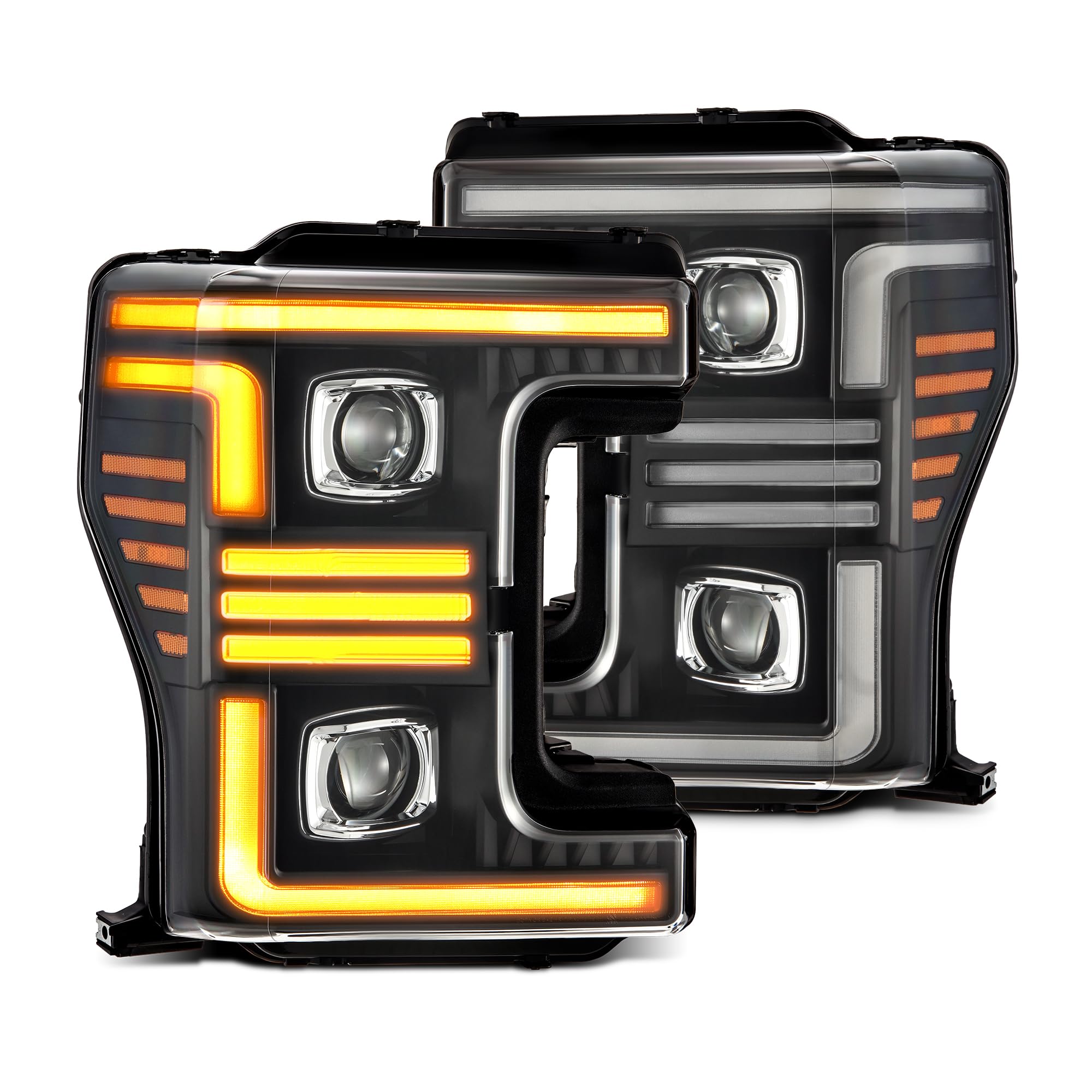 Projector Headlights AlphaRex for 17-19 Super Duty MKII PRO-Series Halogen Black
