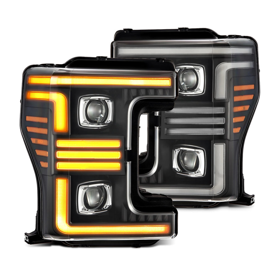 Projector Headlights AlphaRex for 17-19 Super Duty MKII PRO-Series Halogen Black