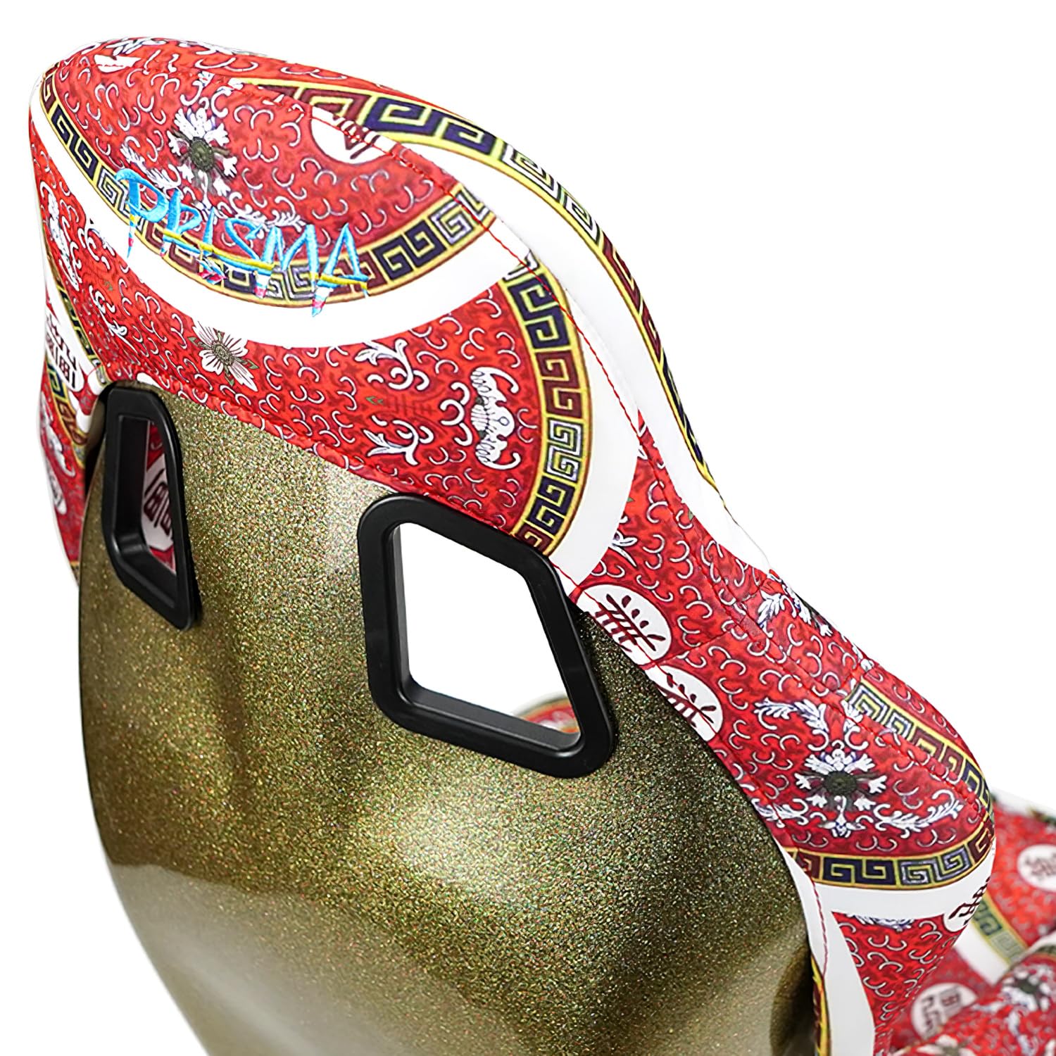 NRG Innovations Left, Right Front Prisma Fixed Back Bucket Racing Seat Compatible With Vehicle with Aftermarket Seat Brackets, 22" W X 34" H X 16" D, NRG-FRP-303-DYNASTY