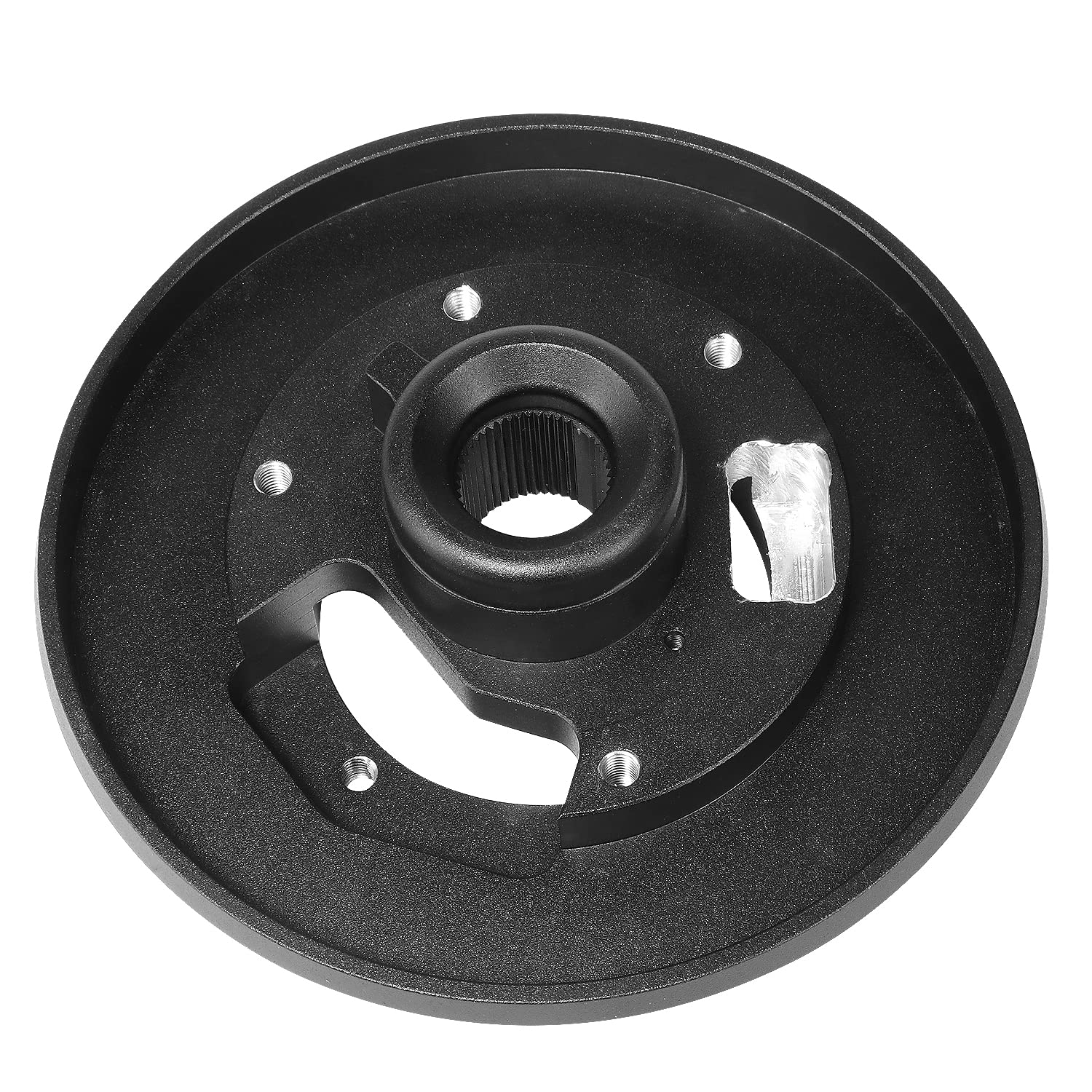 NRG Innovations Short Hub Racing Style Steering Wheel, Lockable Aluminum Steering Shaft, 6x70mm Bolt Pattern Quick Release Adapter Unit, Compatible With 13+ Mini Cooper Gen3, Black, NRG-SRK-F56H