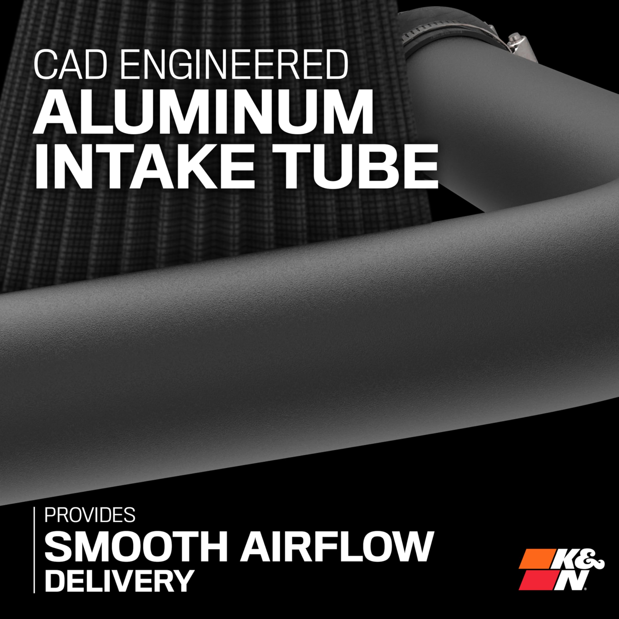 Cold Air Intake System K&N: Dry-Flow Air Filter, Increase Performance & Towing: Compatible with 2003-2007 Dodge/RAM: 2500,3500, 71-1532