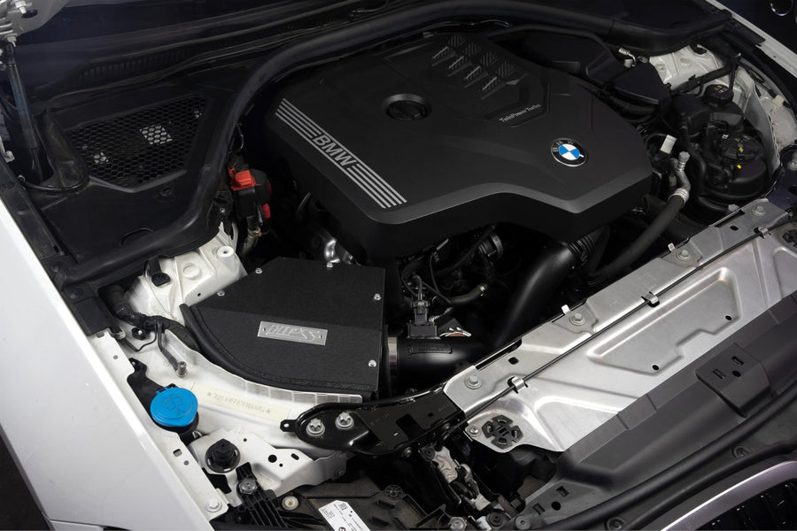 Black HPS Air Intake Kit with Heat Shield Cool Ram Compatible for BMW 2022-2025 230i 2021-2024 330e 2019-2024 330i 2021-2025 430i 2022-2024 430i Gran Coupe 2.0L Turbo, 827-770WB