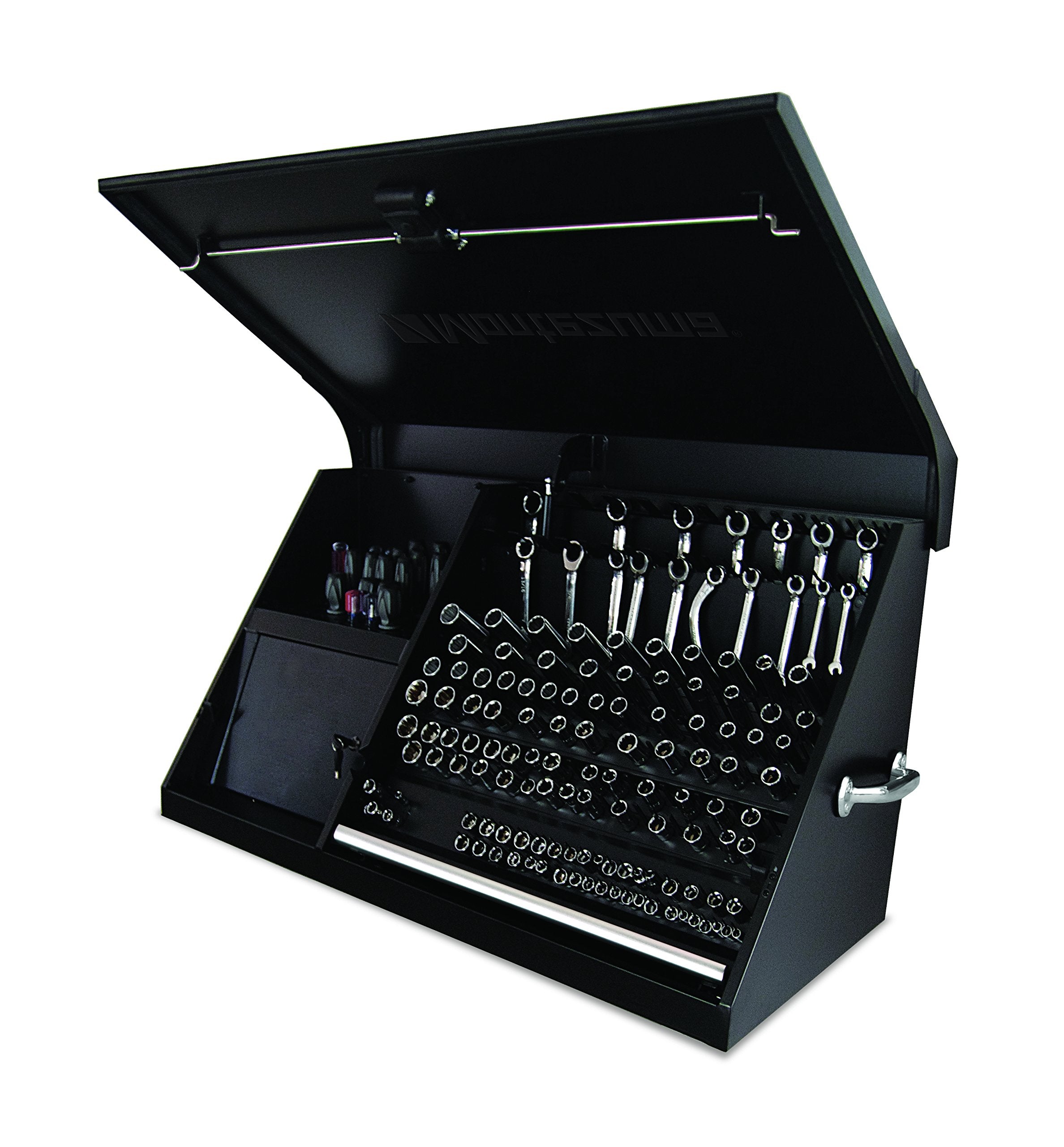 DX411B Montezuma 41" x 18" Heavy Duty Steel Triangle Toolbox (steel, black)