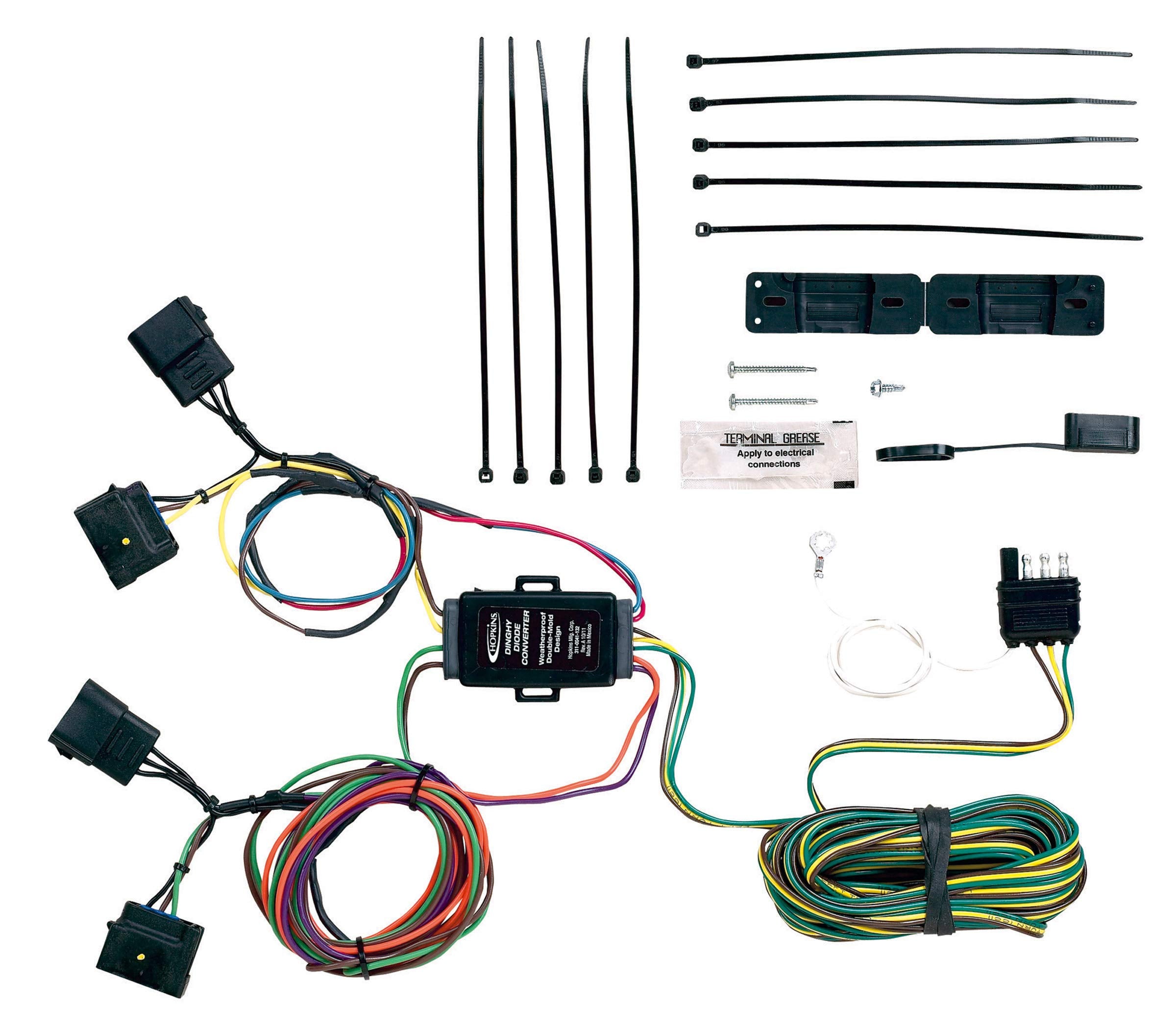 Plug-In Simple Hopkins Towing Solutions 56000 Towed Vehicle Wiring Kit, Compatible With Ford, Lincoln and Mazda Selected Models (Please Verify VEHICLE APPLICATION)