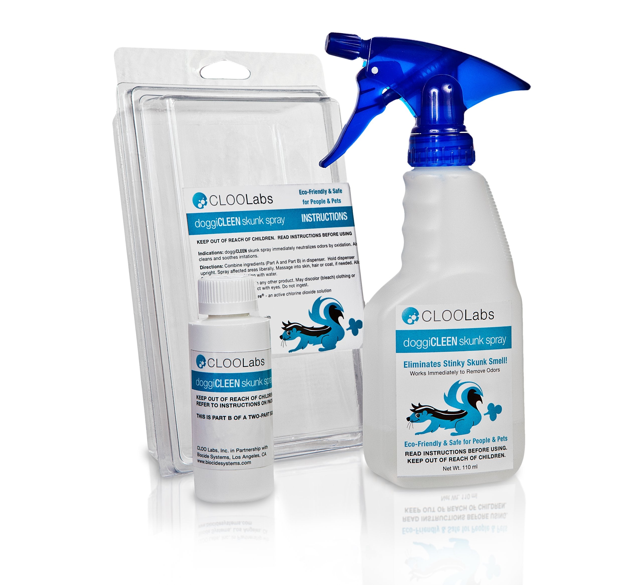 DoggiCLEEN Biocide Systems 3268 Skunk/Animal Odor Eliminator Spray - 8 oz.