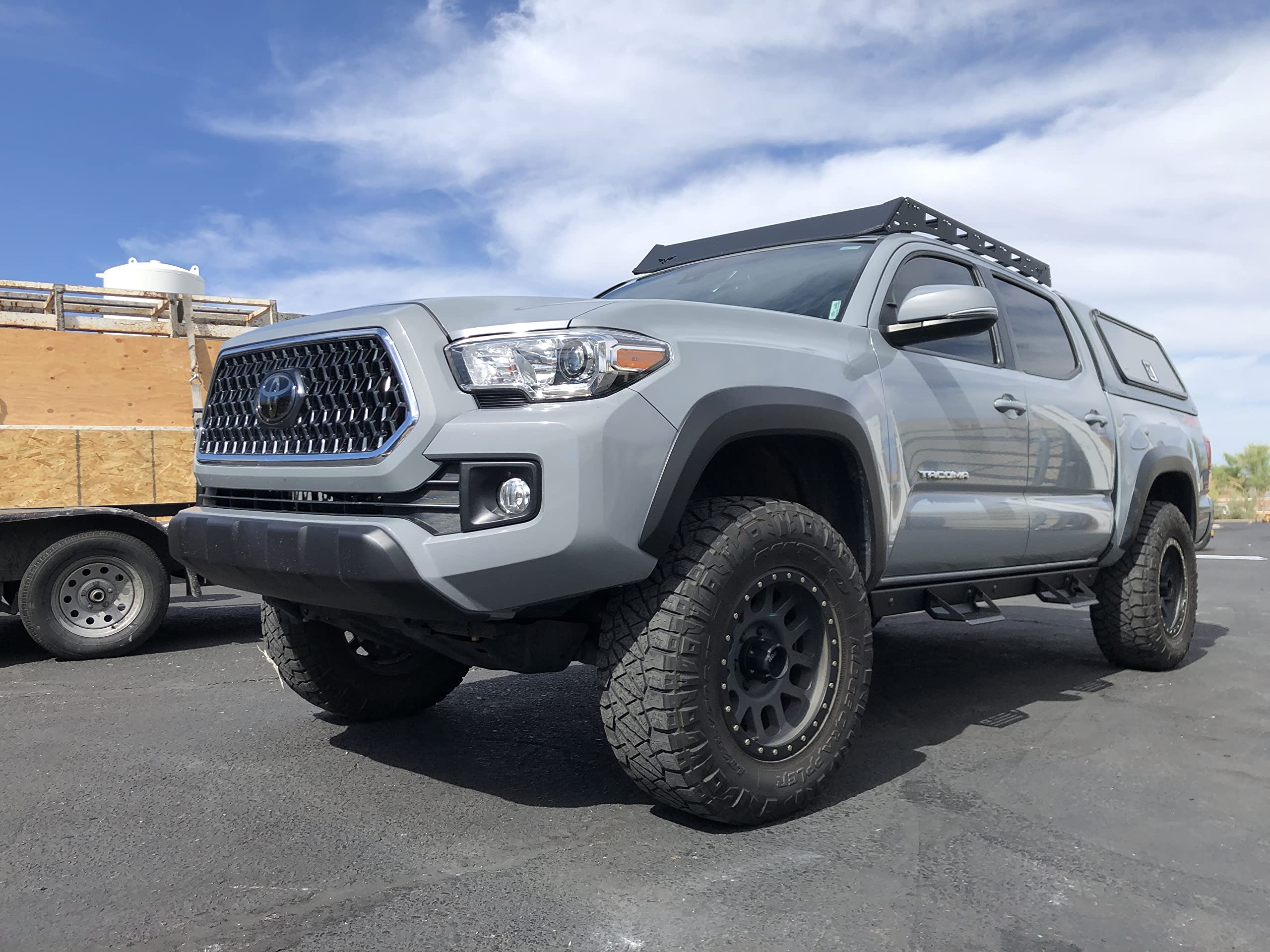 ICI Aluminum Side Steps Alumilite Compatible with 2005-2022 Toyota Tacoma Crew Cab