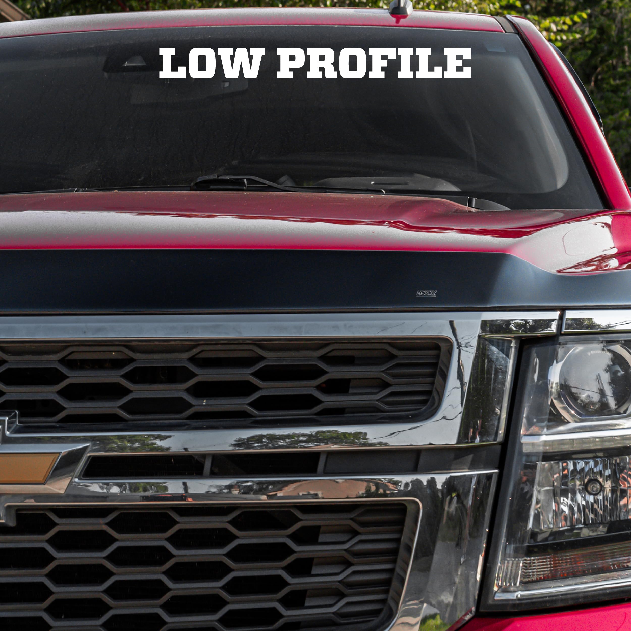 Aeroskin Hood Protector Husky Liners | Fits 2025-2026 GMC Terrain | Low Profile Deflector/Bug Shield - 1 pc., Chrome | 2892238