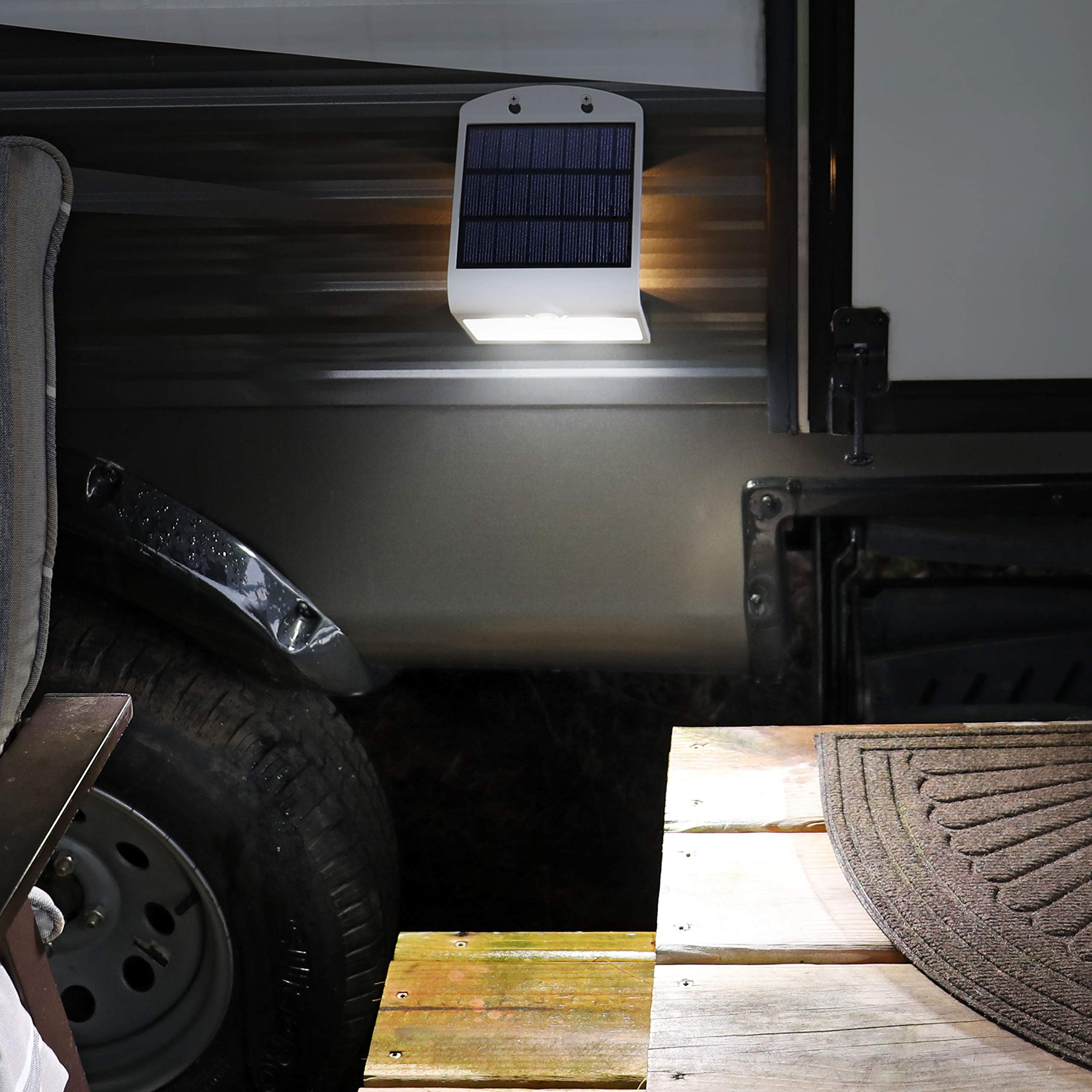 Valterra DG0132 Go Power! Weatherproof 3.2W LED Solar Light with Motion Sensor