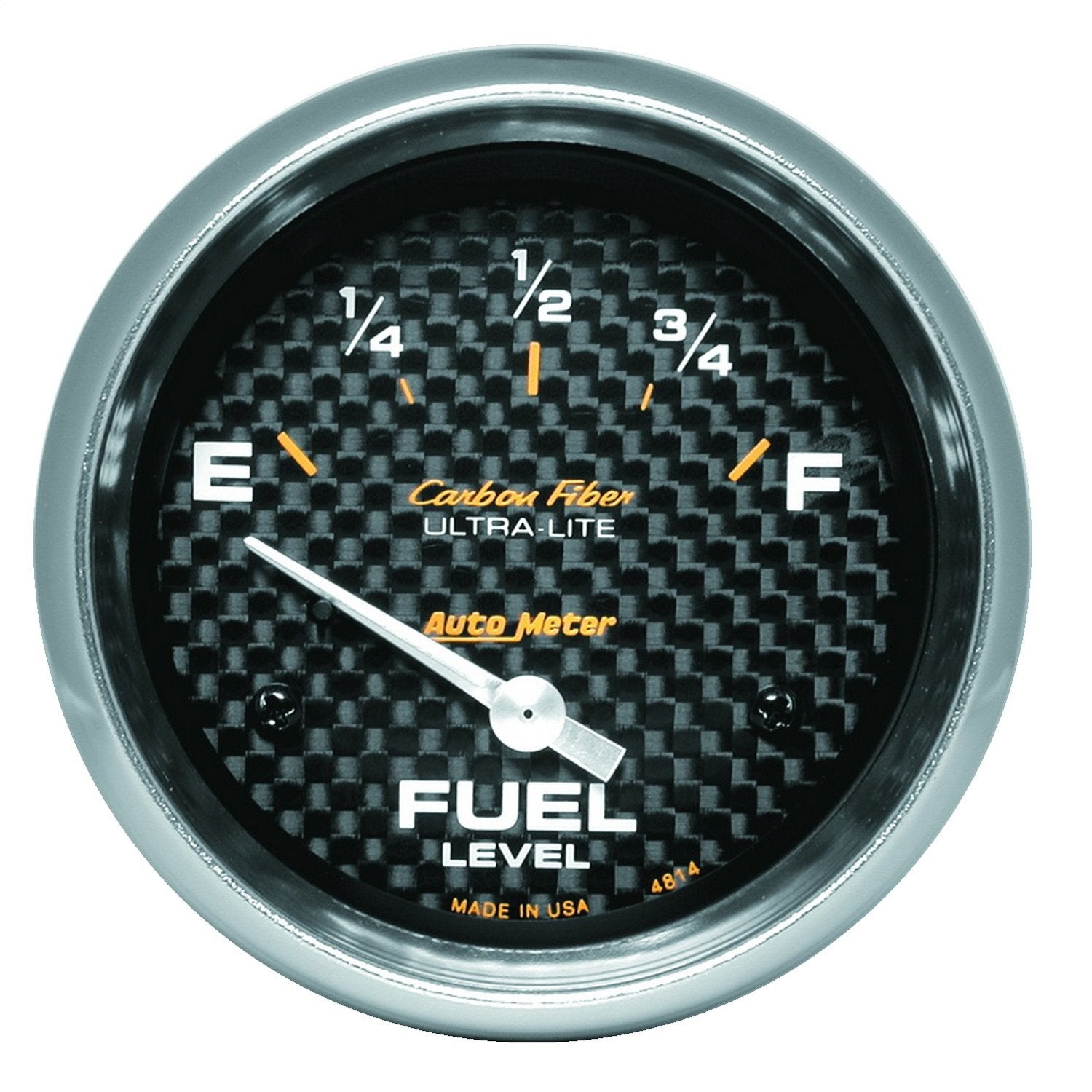 Auto Meter Electric Carbon Fiber Fuel Level Gauge 4814