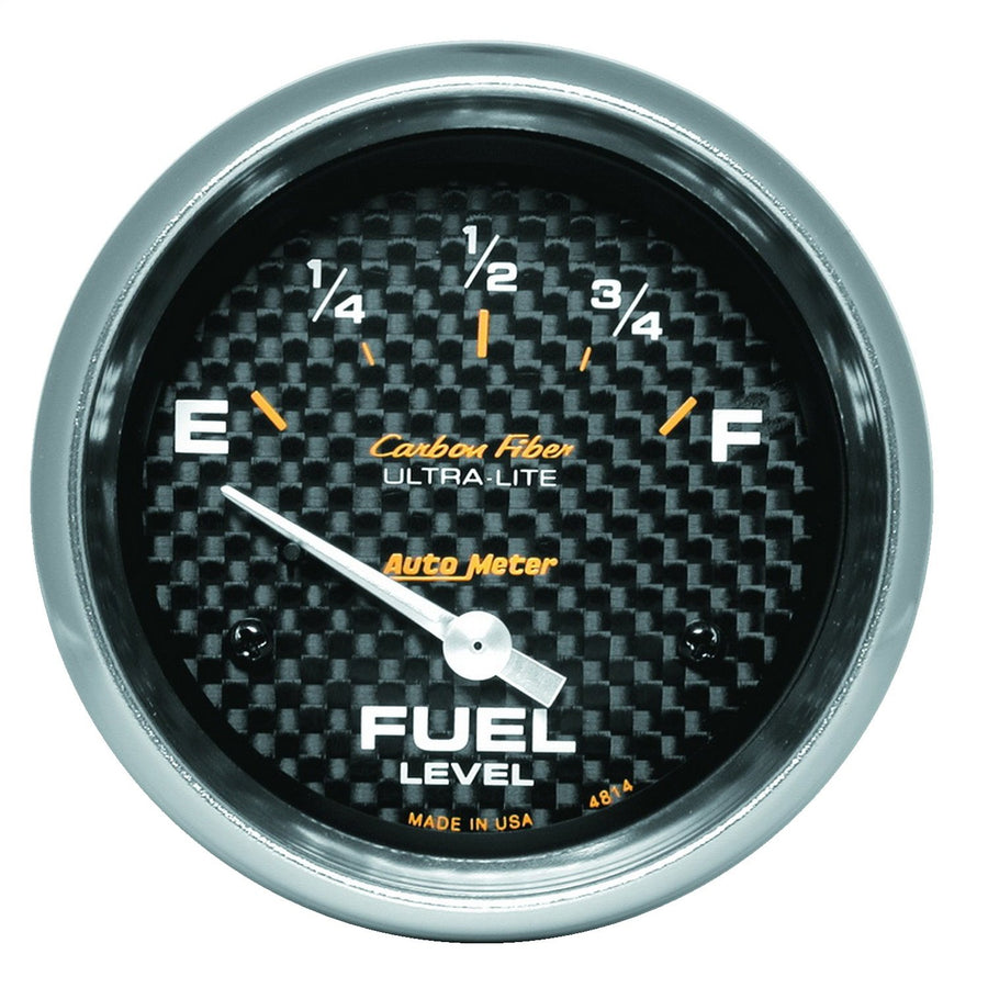 Auto Meter Electric Carbon Fiber Fuel Level Gauge 4814