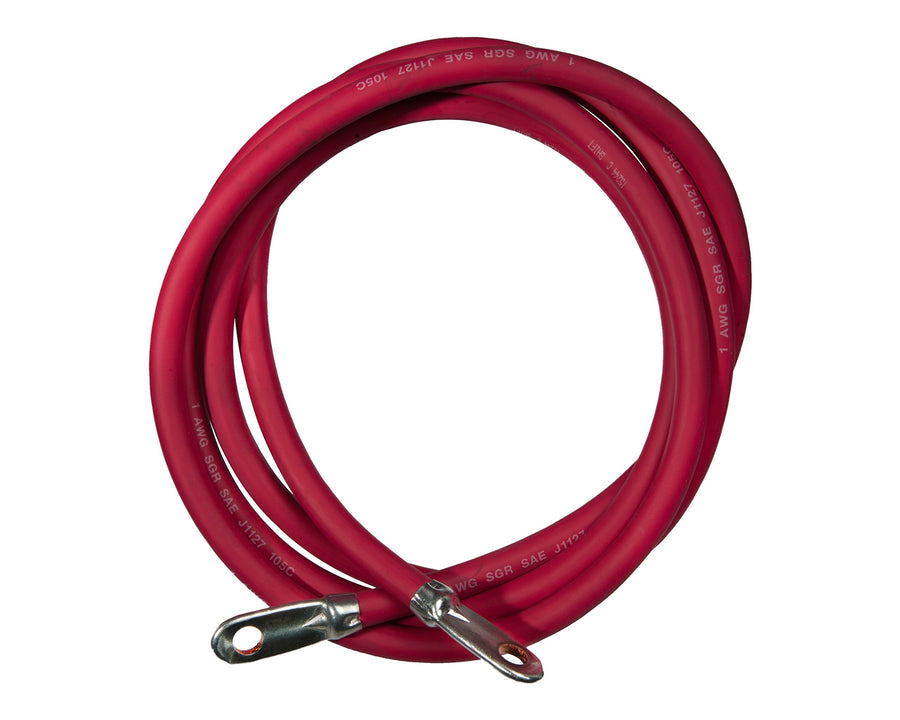 New Sierra International Battery Cable Assemblies Bc88583 1 Gauge Red Length 96"