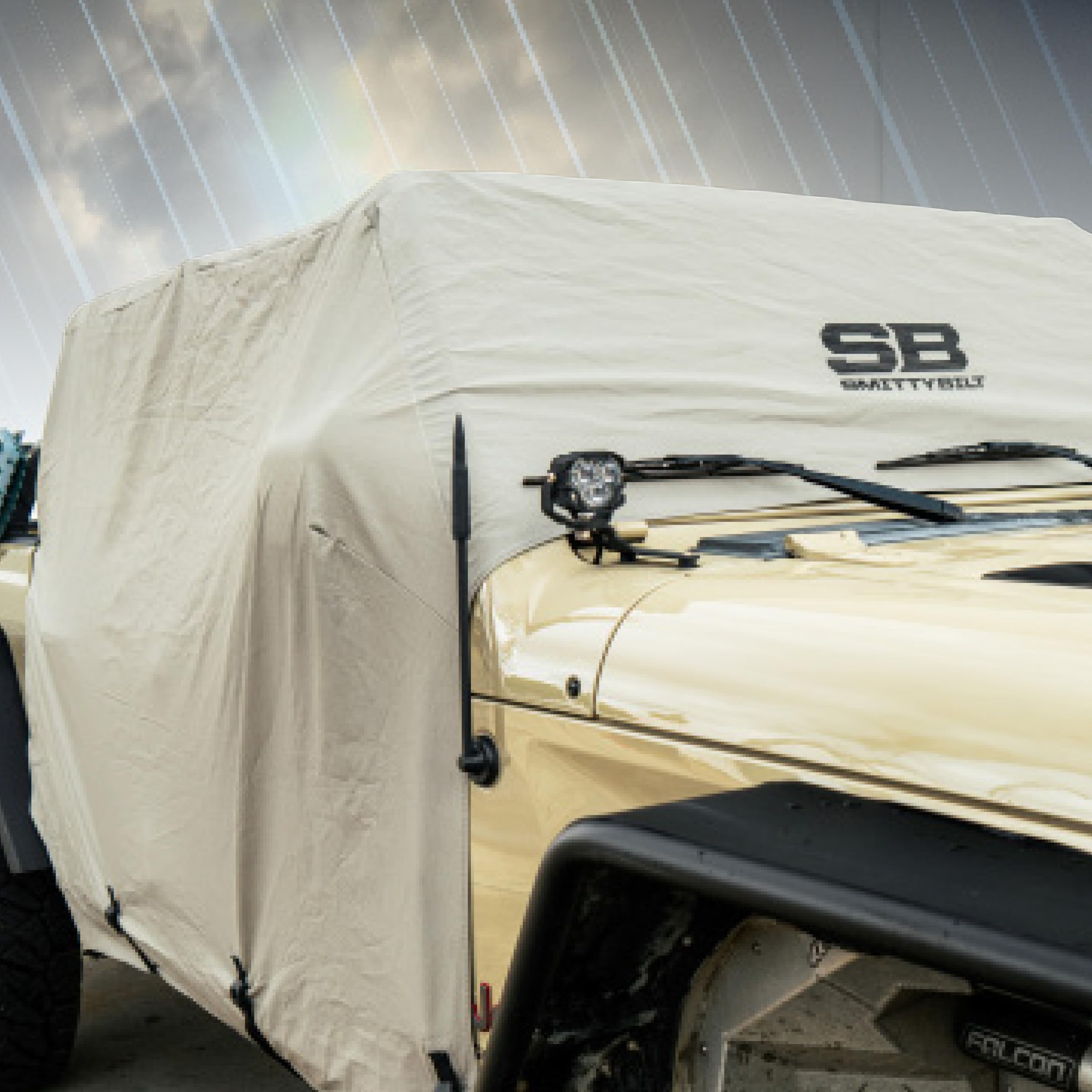 JT WATER RESISTANT CAB COVER W DOOR FLAP - SmittyBilt SB1081
