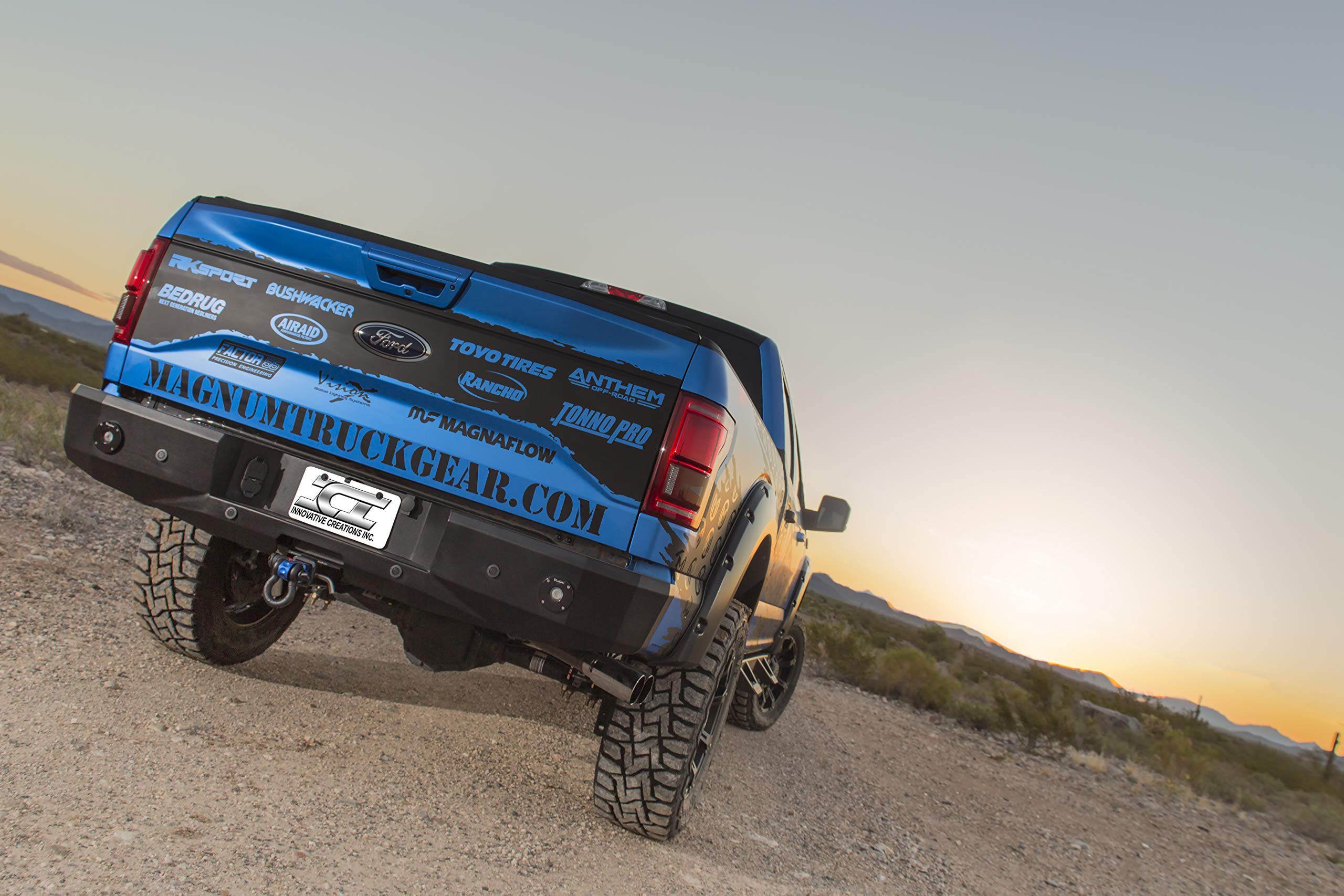 Alumilite Rear Bumper ICI Aluminum Bumpers Compatible with 2015 - 2021 Ford F-150
