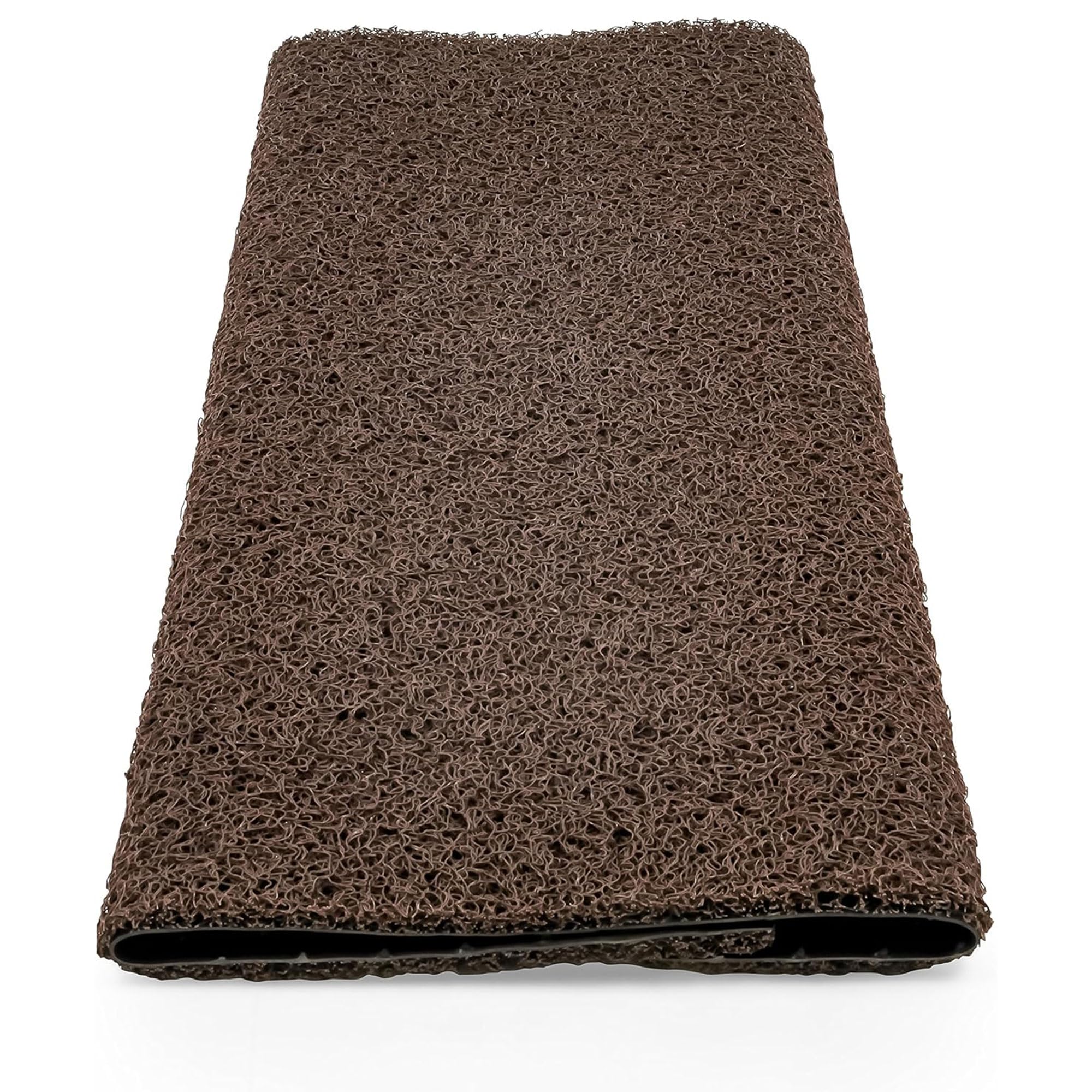 Camco RV Premium Wrap Around Step Rug (PVC Material (22" x 23"), Brown (42967)