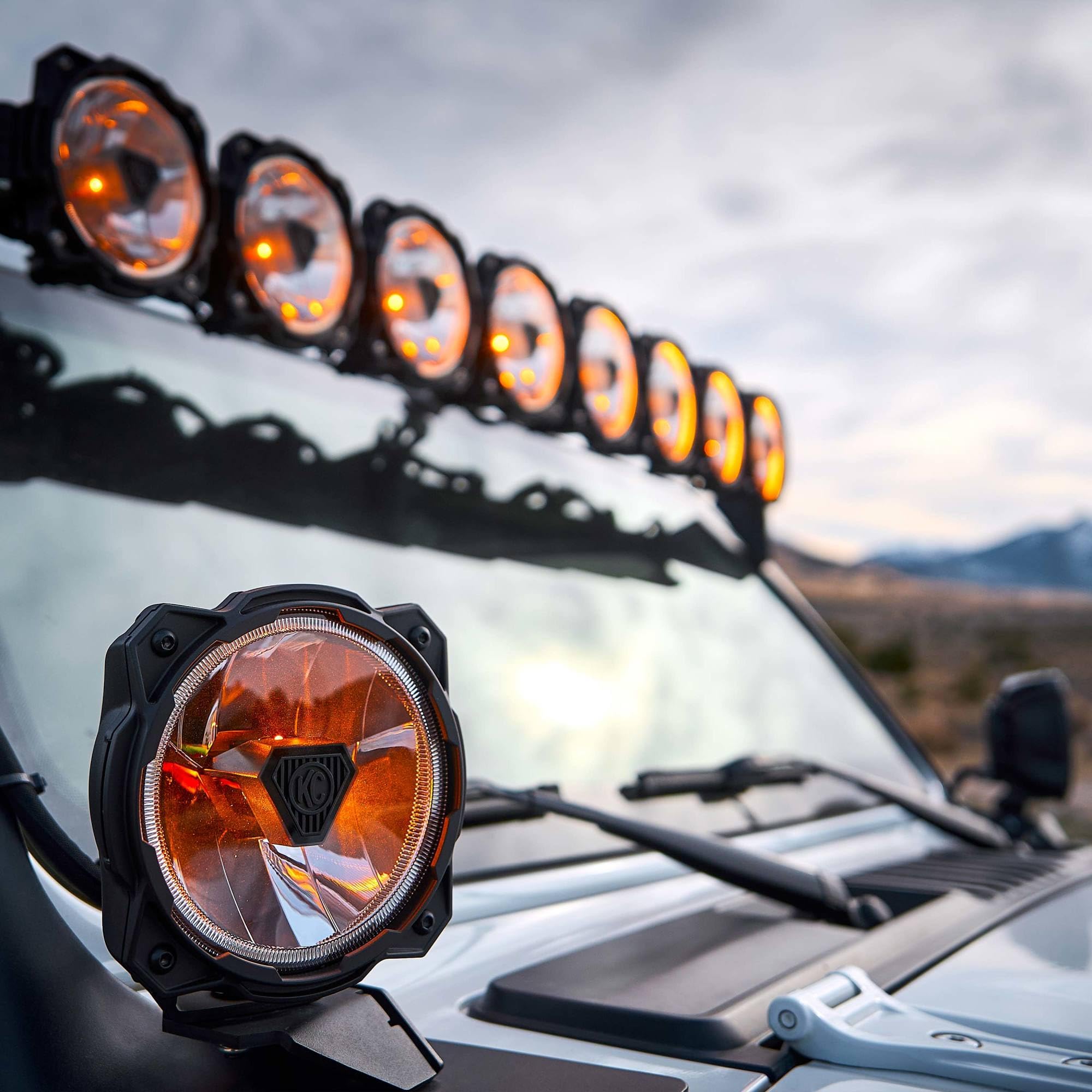 Titan™ KC Hilites Gravity® 6" LED - Pair Pack - Spot Beam