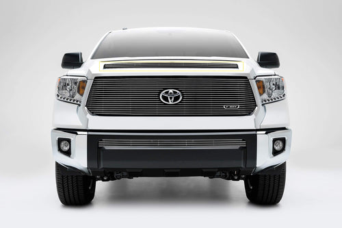 Polished Billet Grille, 1 Pc, Overlay Compatible with Tundra (2014-2021), Does Not Fit Vehicles with Camera - PN #21964