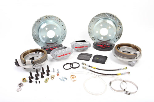 BAER BRAKES Brake System 4302337S-BKCZ (12" Rear SS4 with Park Brake Silver 78-87 GM G Body Stock 10 Bolt Rear), 1 Pack