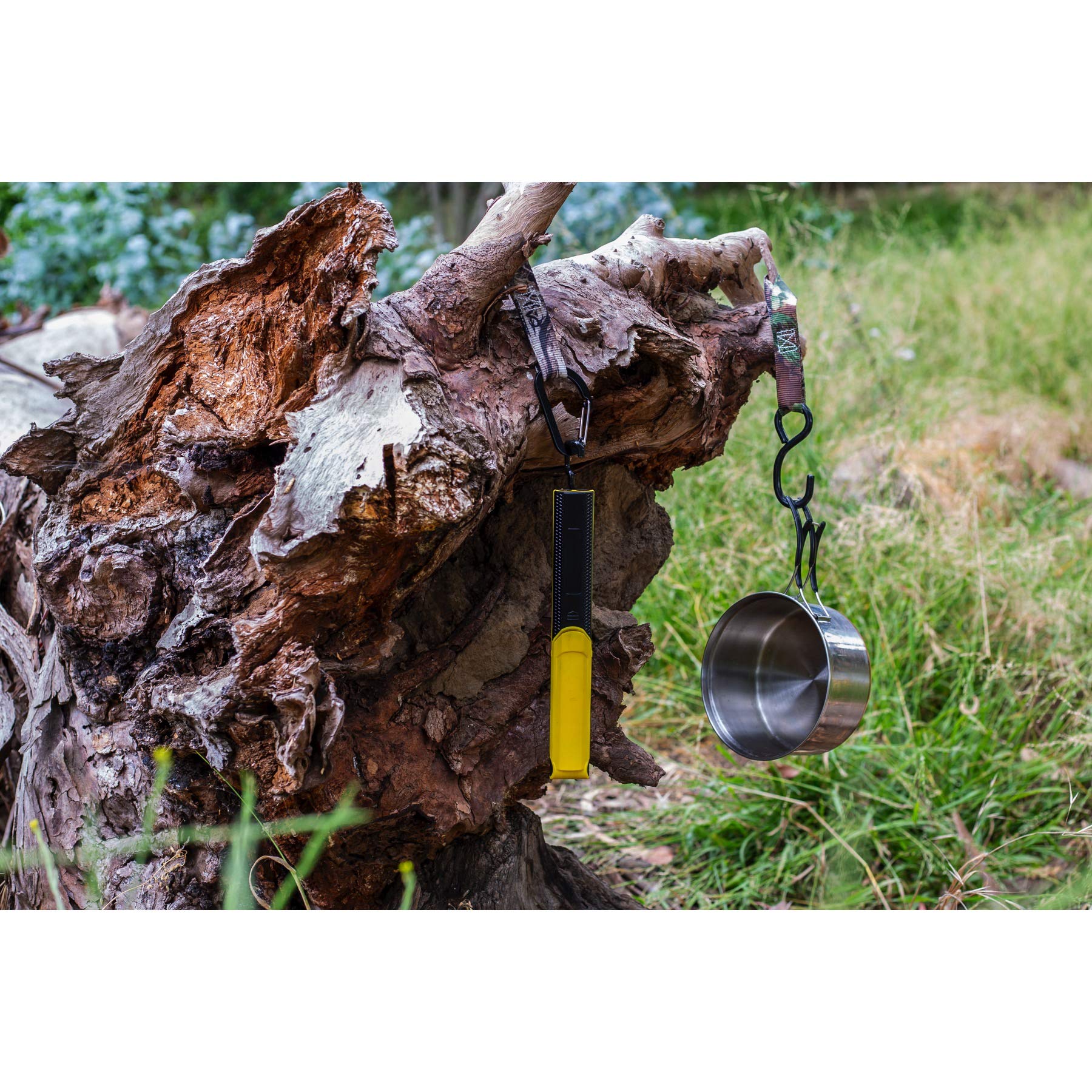 Camo Gear Realtree Hanger Tree Strap, 8 Movable Metal Hooks, Hunting, Camping - 240313