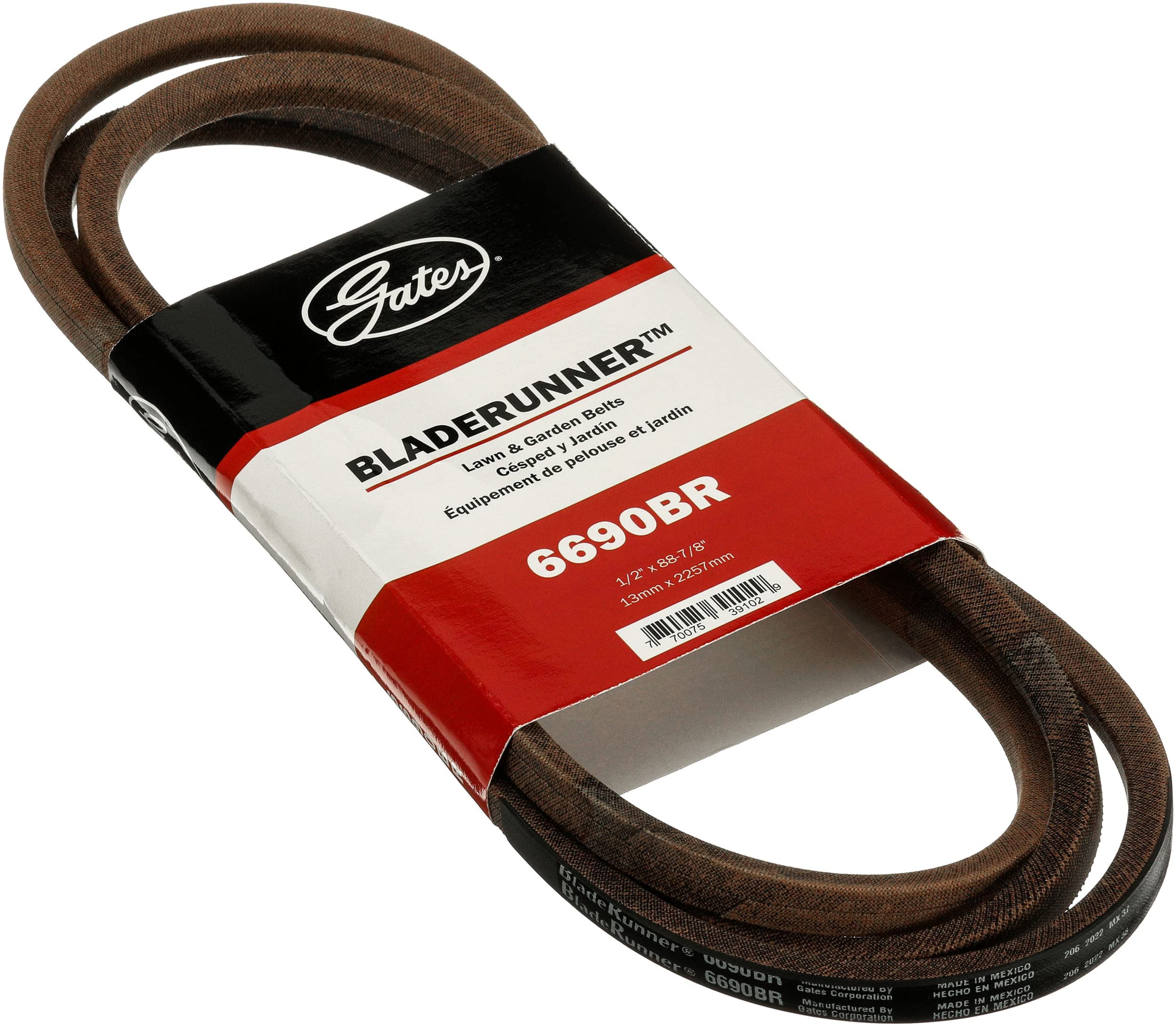 BladeRunner Gates 6690BR Lawn and Garden Belt, Black