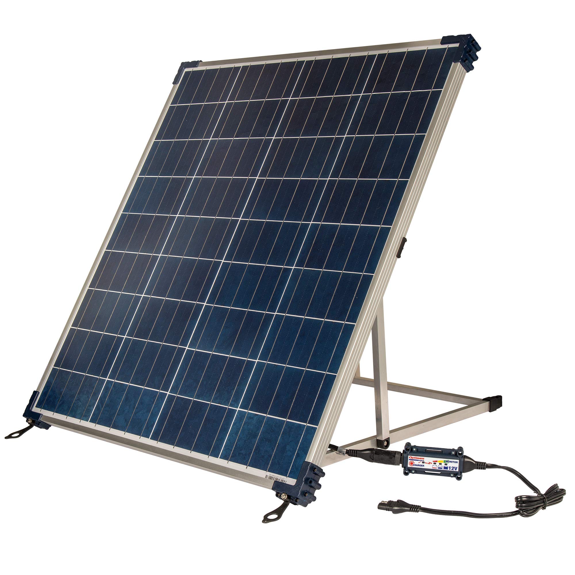 Solar Optimate 60W Travel kit, TM523-6TK, 6-Step 12V 5A Weatherproof Solar Battery Saving Charger & maintainer