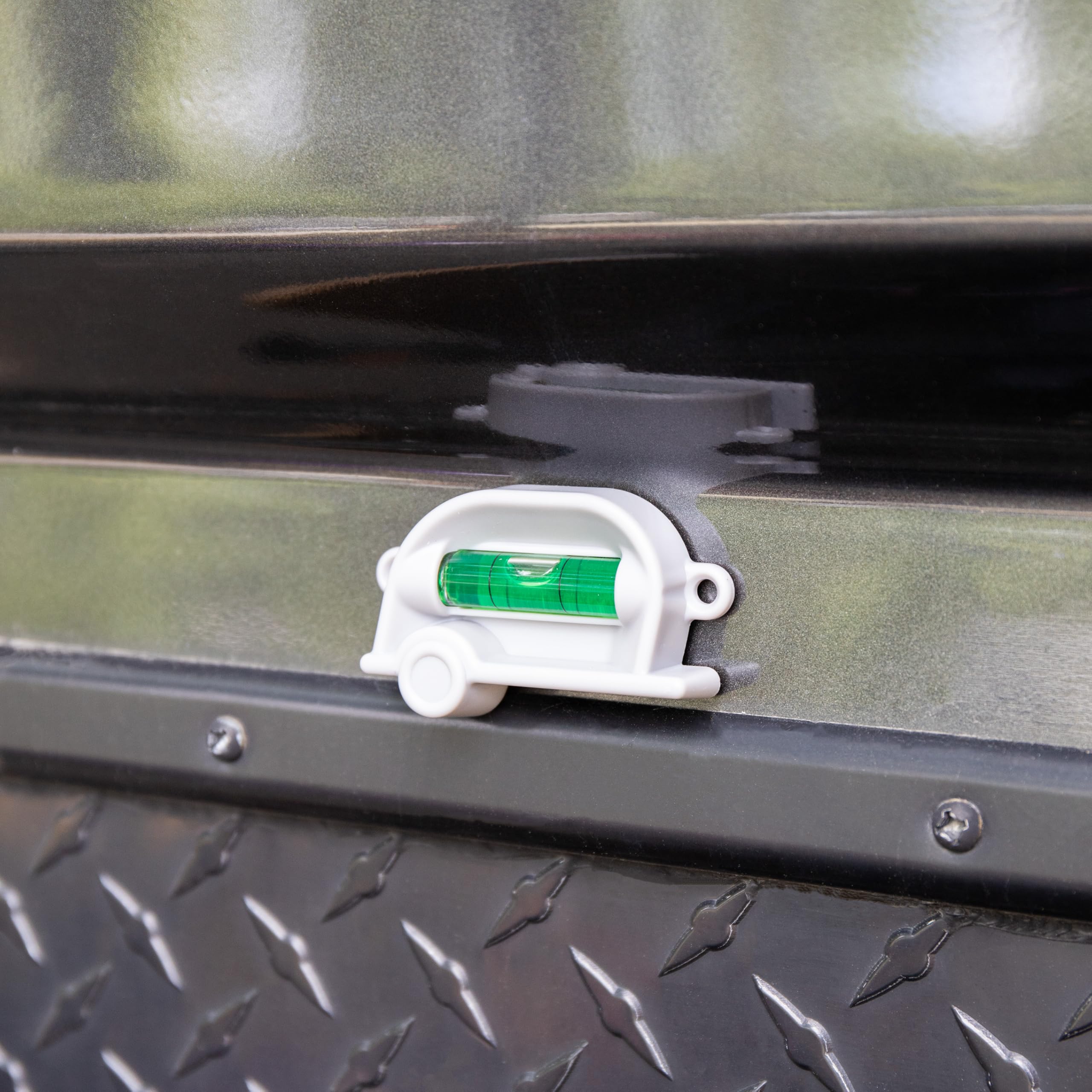Camco RV Retro Level 2 Pack - Provides Front-to-Back or Side-to-Side Leveling & Can be Installed with Screw or Foam Tape - Features Fun Retro Design - Includes (2) Levels & Foam Tape (25520)
