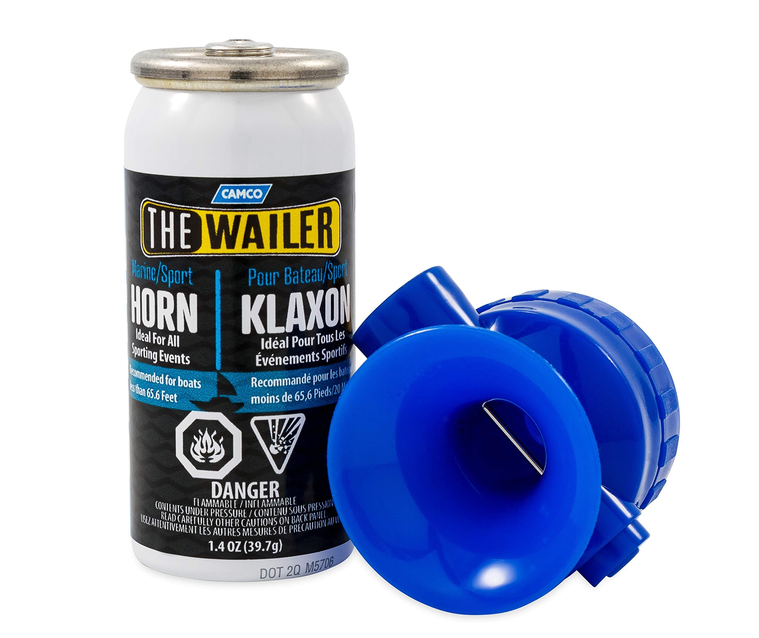 Aerosol Camco Signal Horn, 1.4 oz. | Multi-Purpose use | Audible for at Least 1 Mile | Meets U.S. Coast Guard Requirements | Easy-to-use (50160)