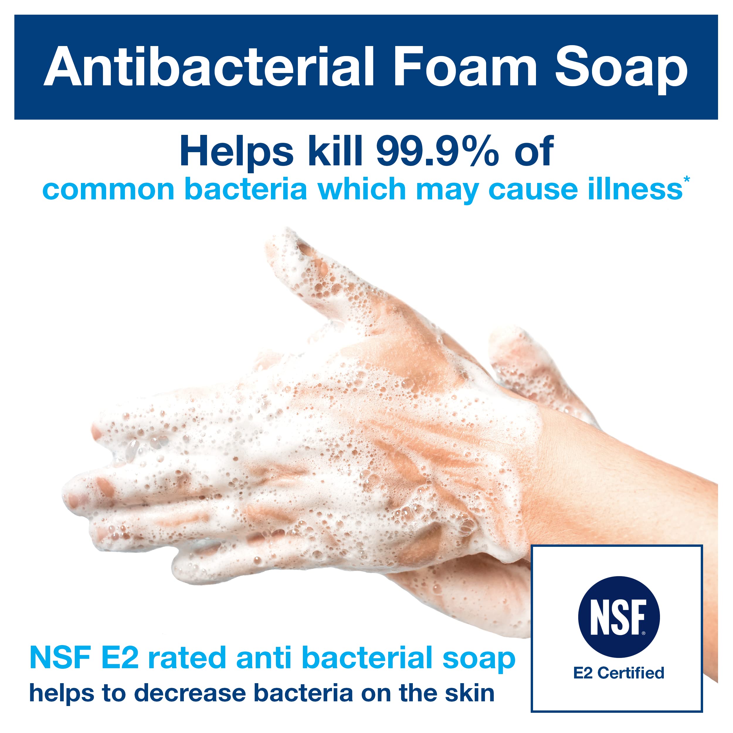 Tork Foam Antibacterial Soap S4, Helps Kill Common Bacteria, 6 x 1L, 401215