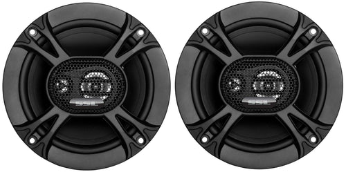 EX365 Sound Storm Laboratories 6.5 Inch Car Door Speakers - 150 Watts (Pair), Coaxial, 3 Way, Full Range Audio, Sold in Pairs, Bocinas para Carro