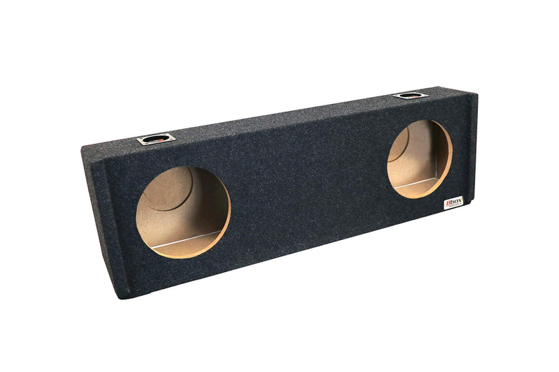Bbox 10" Dual Sealed Carpeted Subwoofer Enclosure - Fits 1983-2012 Ford Ranger Extended Cab/Super Cab, Charcoal - Subwoofer Box Improves Audio Quality, Sound & Bass