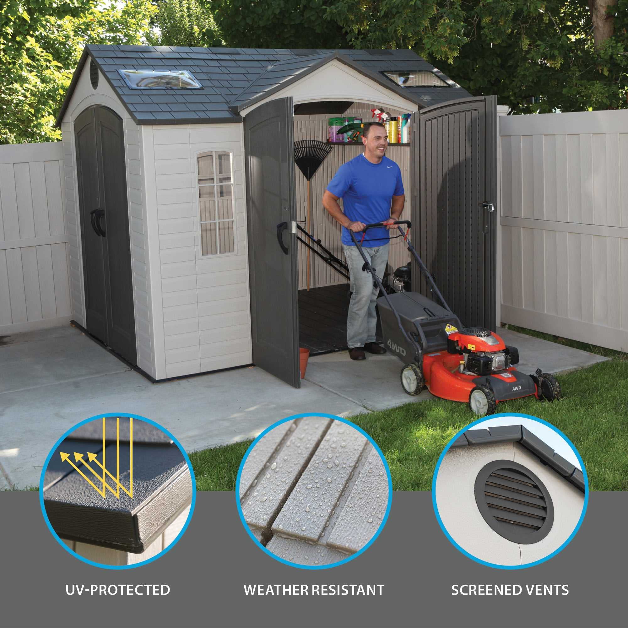 Outdoor Storage Shed Lifetime 60001, 10 by 8 Feet