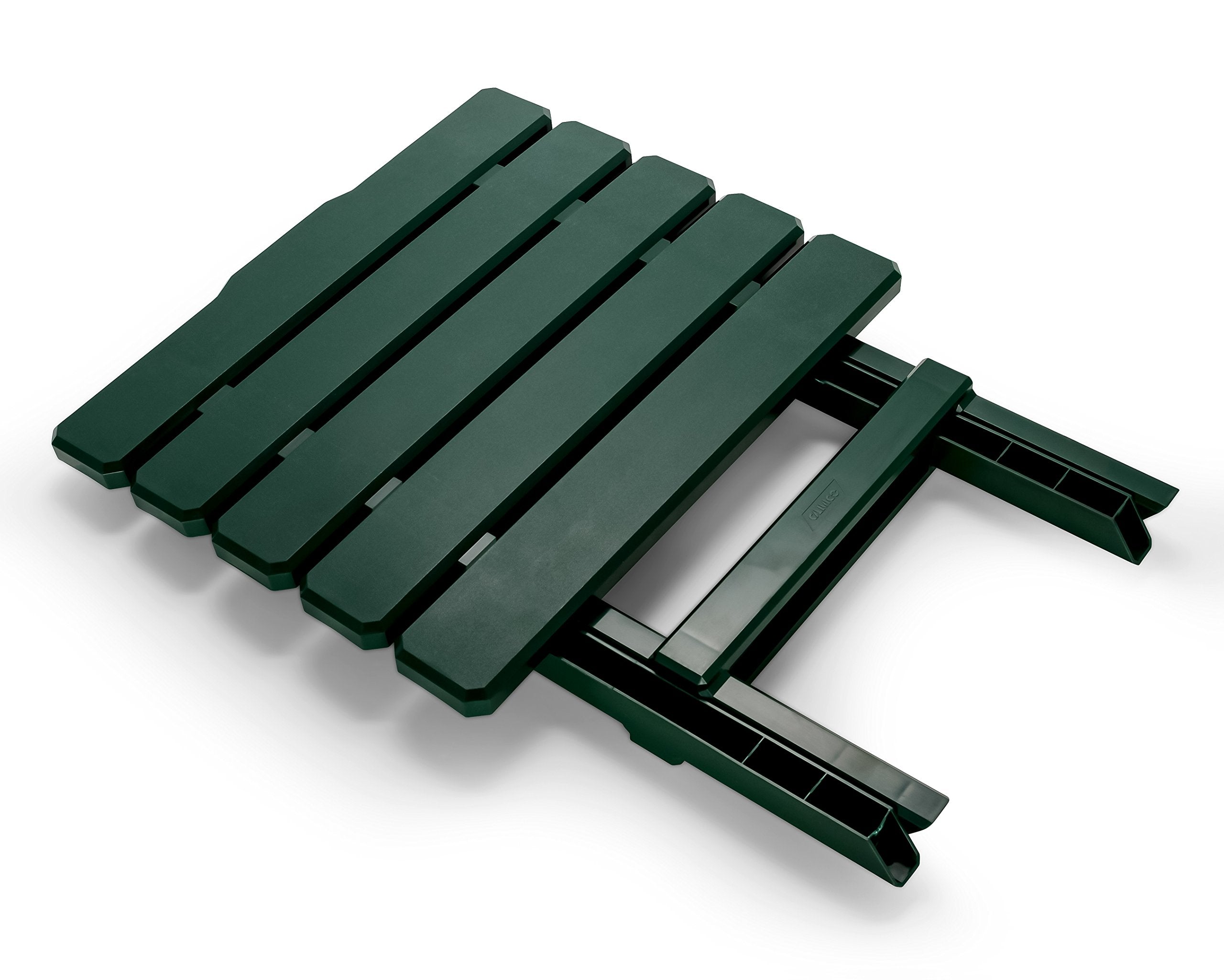Large Camco 51691 Green Adirondack Portable Outdoor Folding Side Table, Perfect for The Beach, Camping, Picnics, Cookouts and More, Weatherproof and Rust Resistant