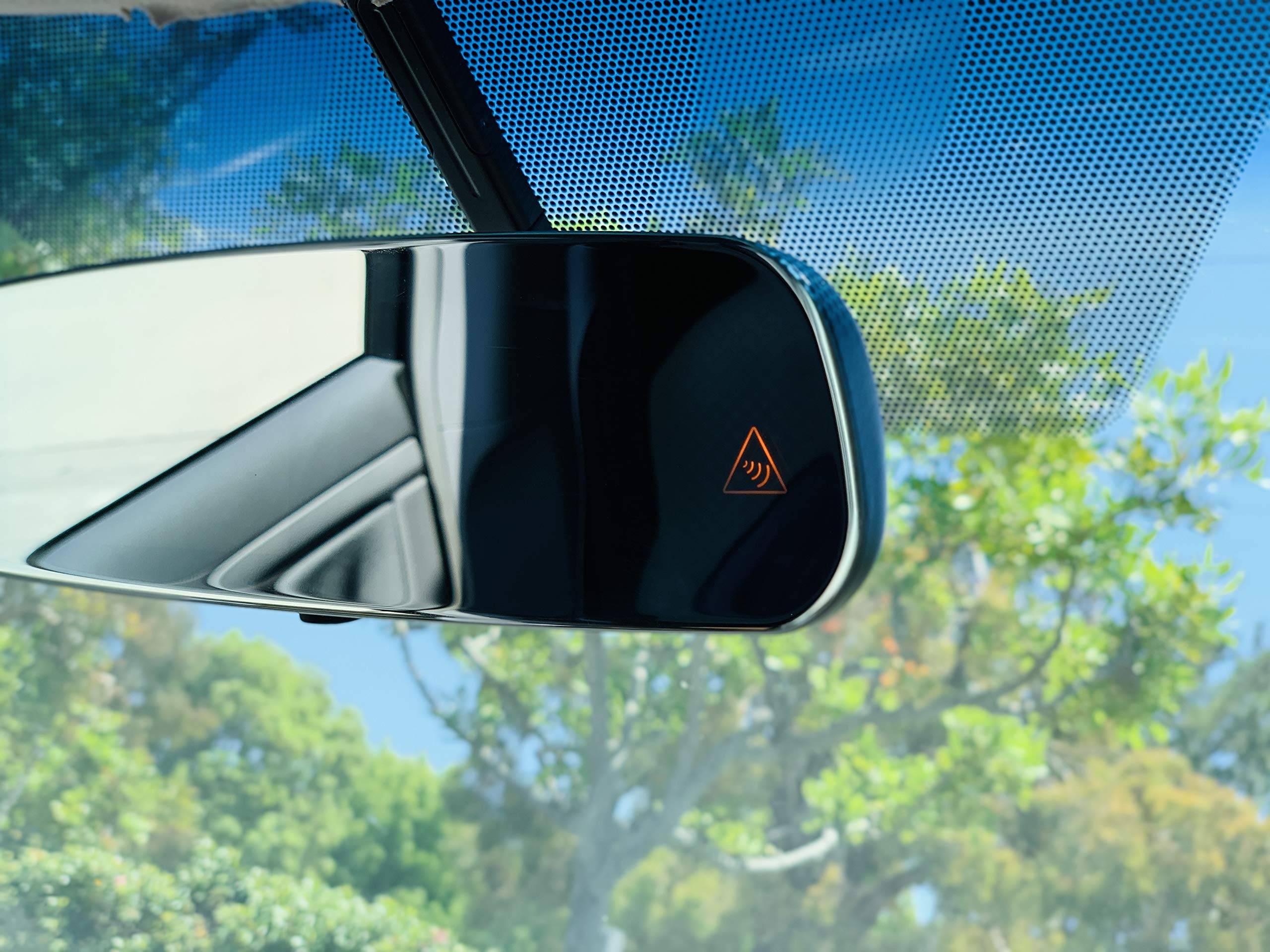 BSS-MI RYDEEN Rearview Frameless Infinity Style Polished Edge 4.3” TFT Mirror Monitor for Backup View, 2 Video-in, Trigger On/Off, Built-in LED Indicators for Blindspot Systems, Cameras Not Included