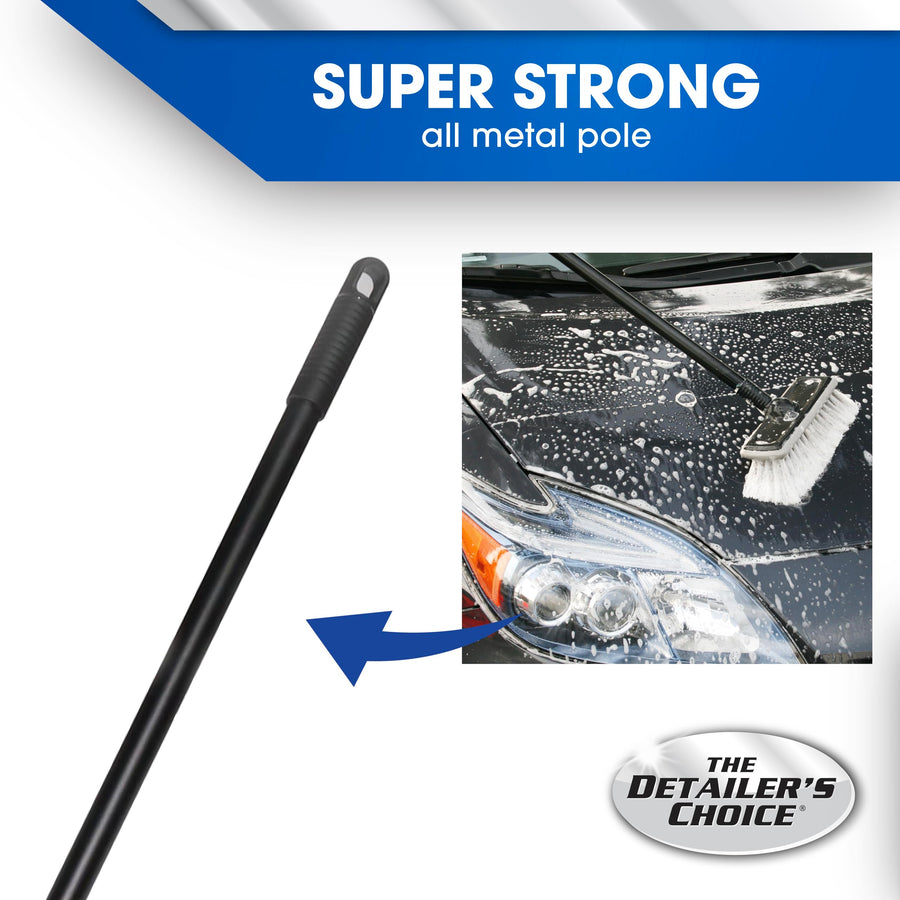 93053 Carrand Deluxe Car Wash 8" Wash and Jet Dip Brush with 48" Handle