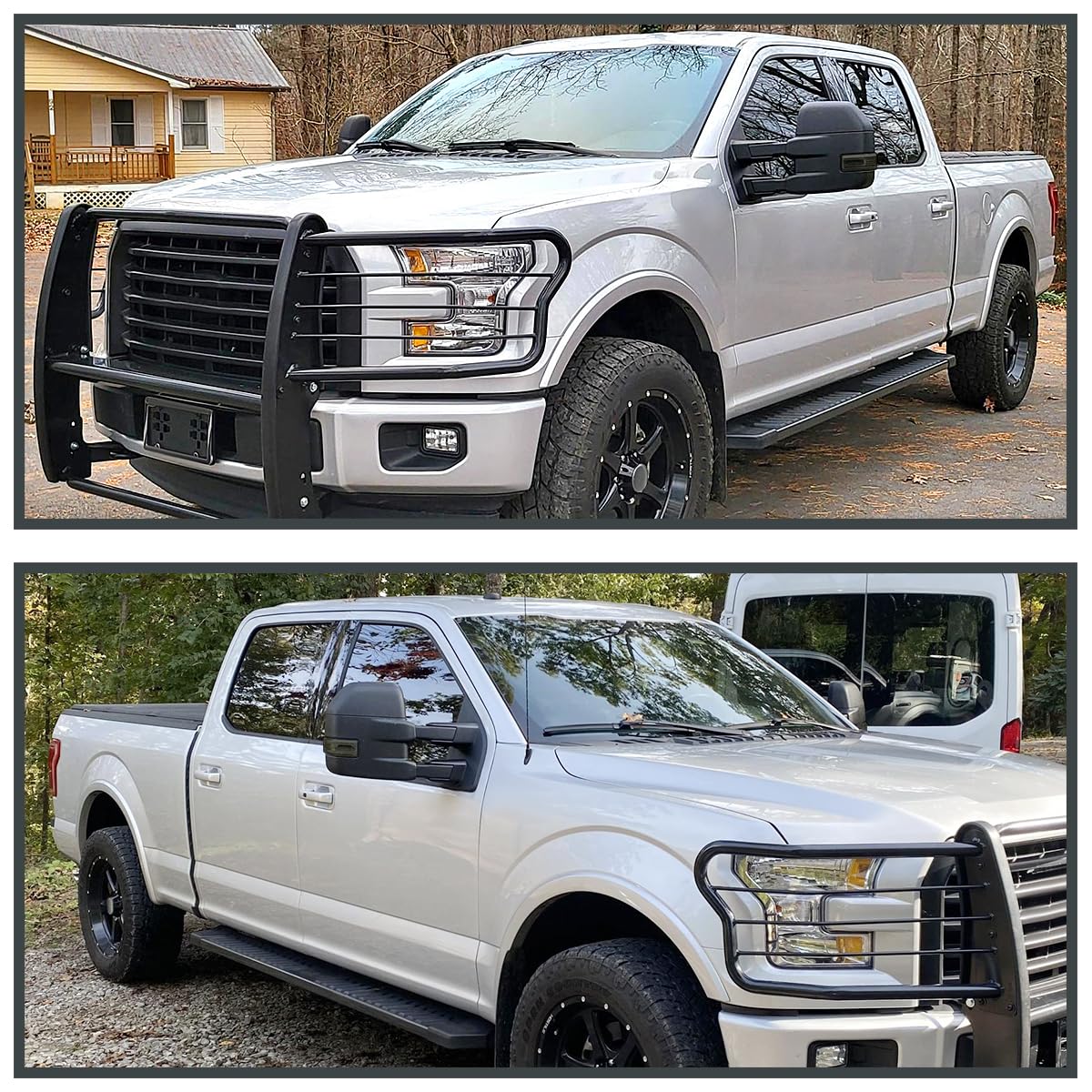 Spec-D Tuning Heated Power Tow Mirrors+Smoke LED Signal+Puddle 22Pin & 8Pin Compatible with 2015-2020 Ford F150 Left + Right Pair