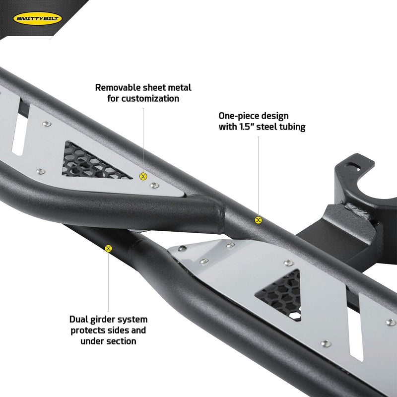 APOLLO SLIDERS WITH STEP SmittyBilt - SB77734