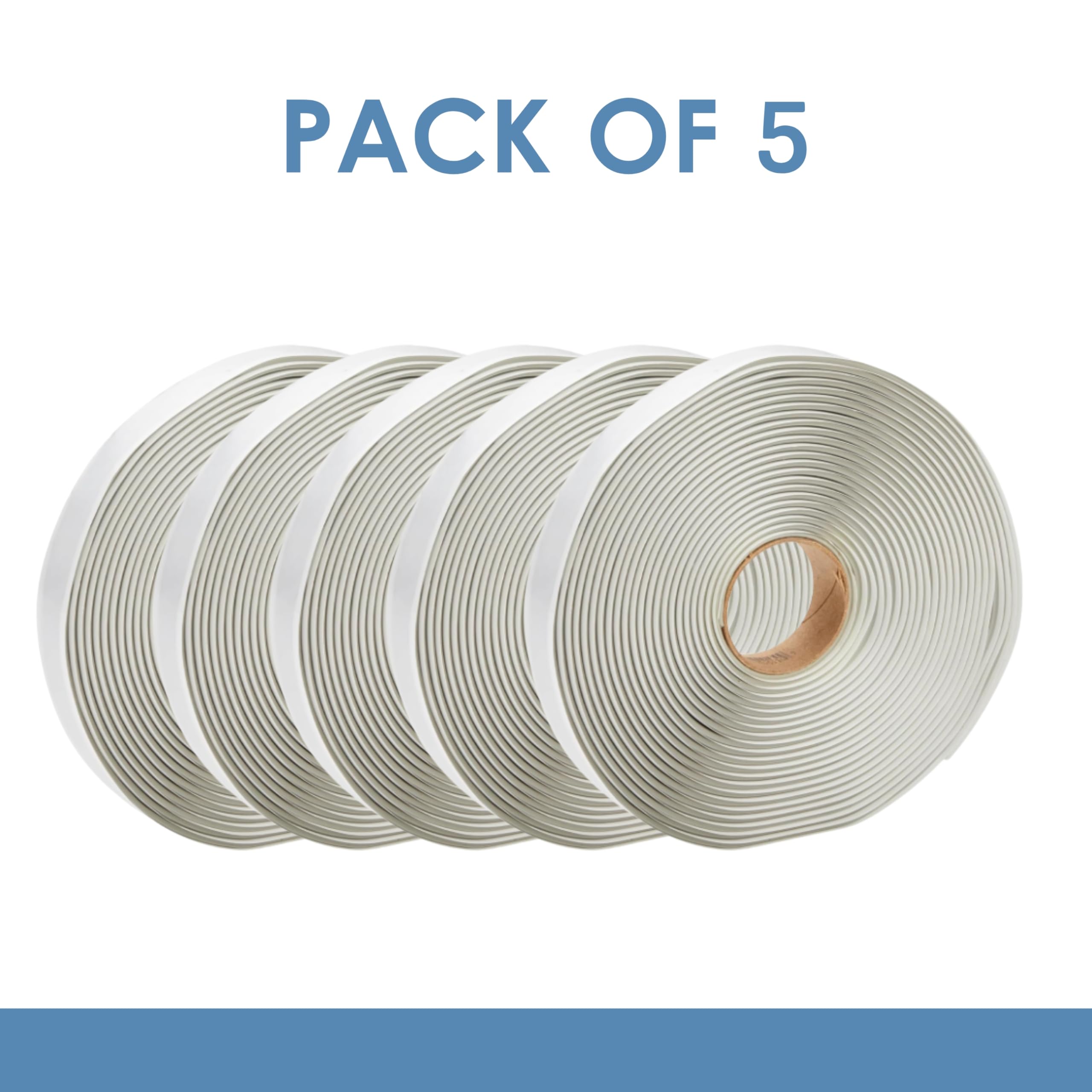 Butyl Seal Tape Dicor BT-1834-5 - 1/8" x 3/4" x 30' Repair Tape for RV, Trailer, Motorhome, Windows, and Vent Sealing- Pack of 5