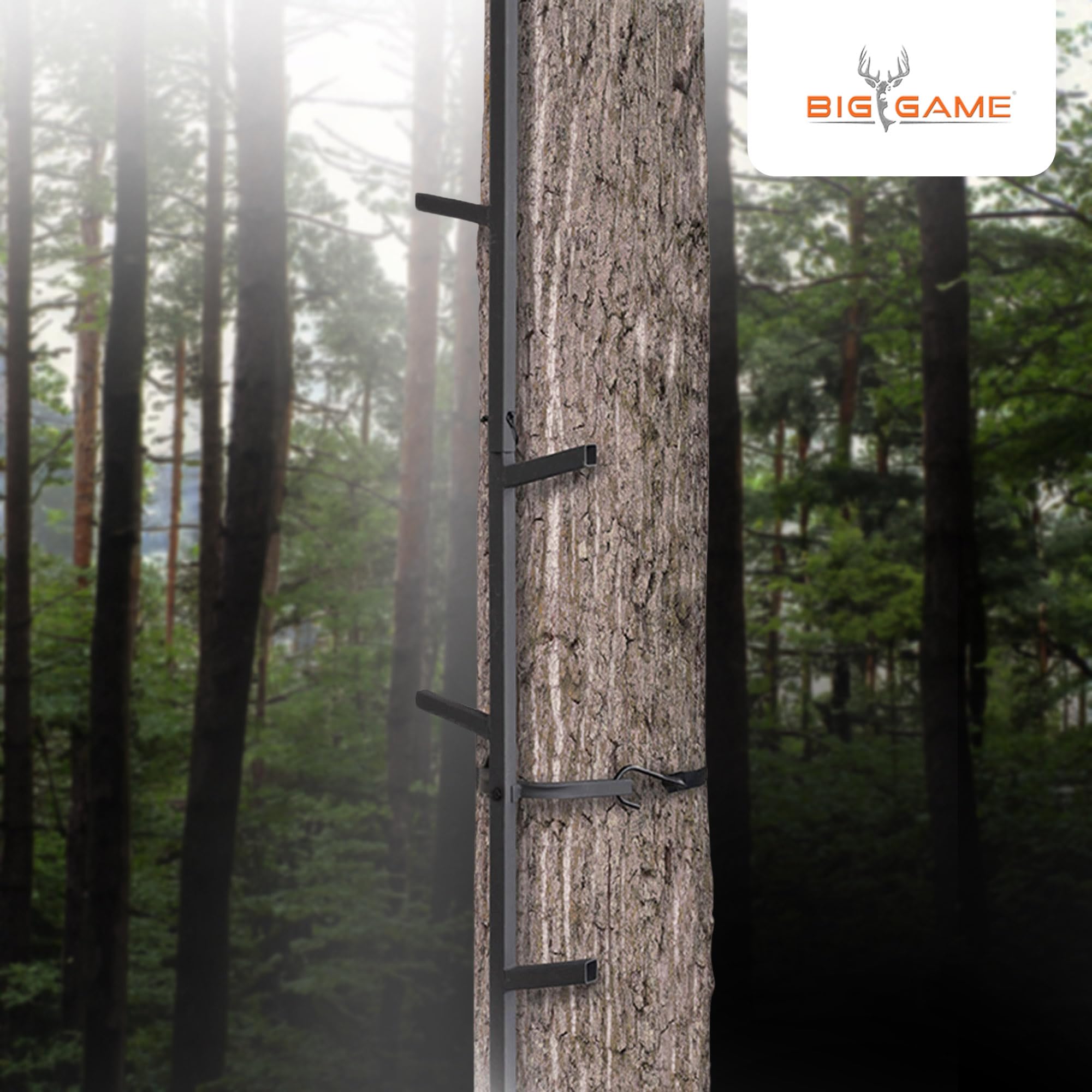 Big Game Climbing Ladder Sticks, Quick-Stick Tree Stand and Hunting Gear System, 20’ - Portable Safety Accessories and Equipment for Mobile Deer Hunters, Climbers, and Shooters