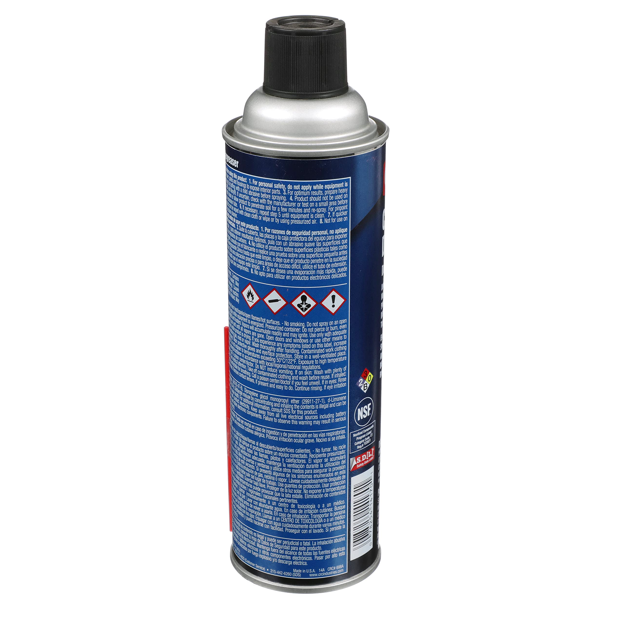 Citrus Degreaser CRC 14170 – 15 Wt Oz., Heavy Duty Citrus Degreaser For Removing Grease and Oil