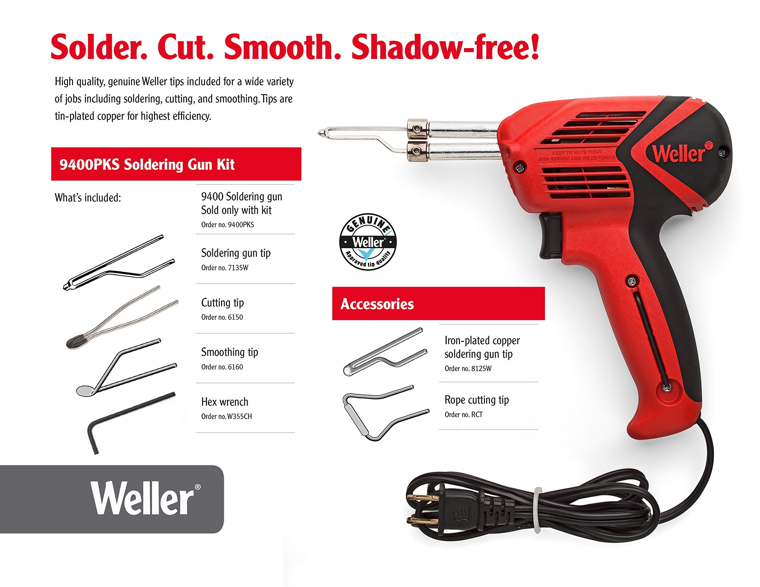 Weller Universal Geuinine Soldering Gun Kit 140W/100W 120V | 9400PKS