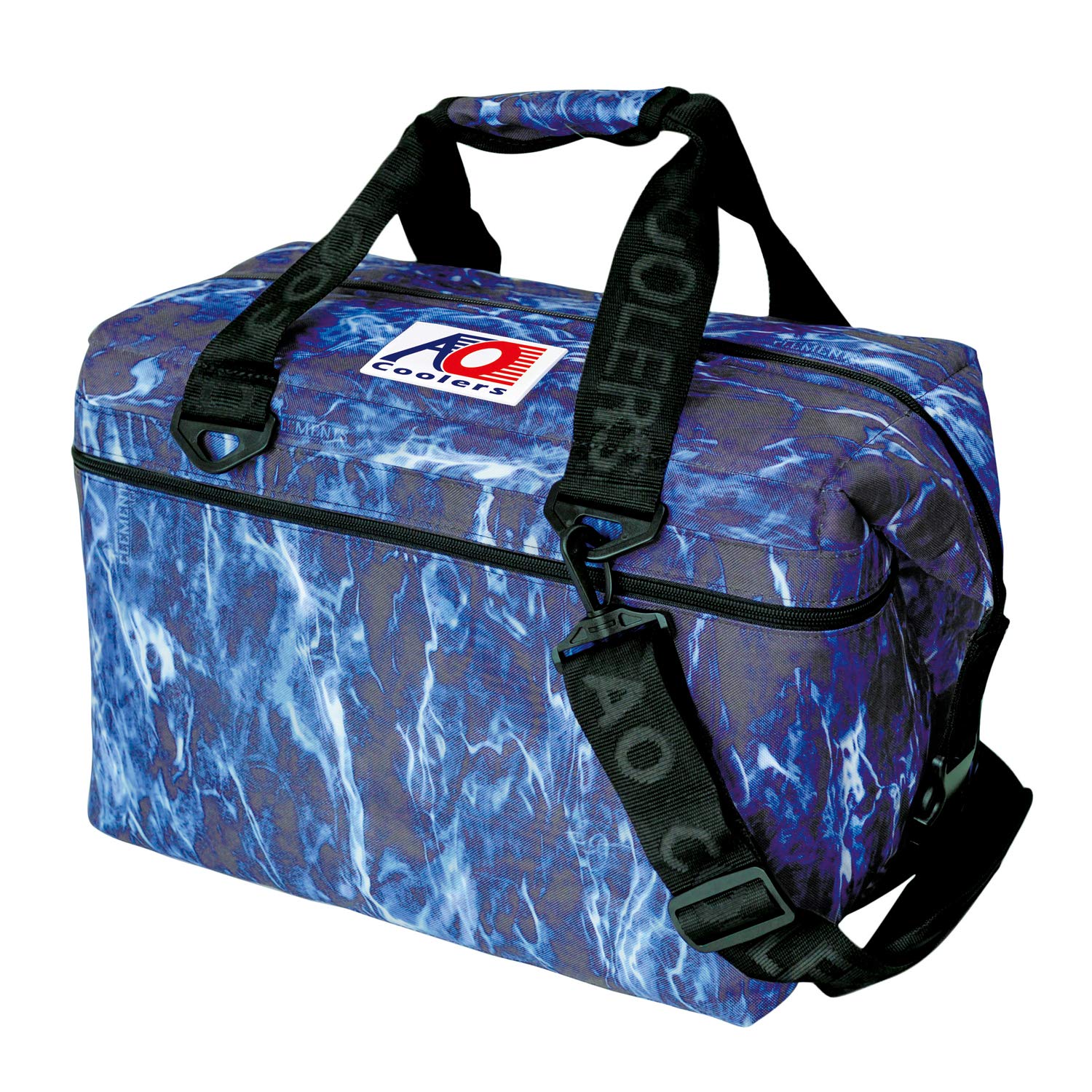 AO Coolers Soft Cooler Elements, 24 Pack, Blue Camo, Bluefin, 24 Pack (AOELBF24)