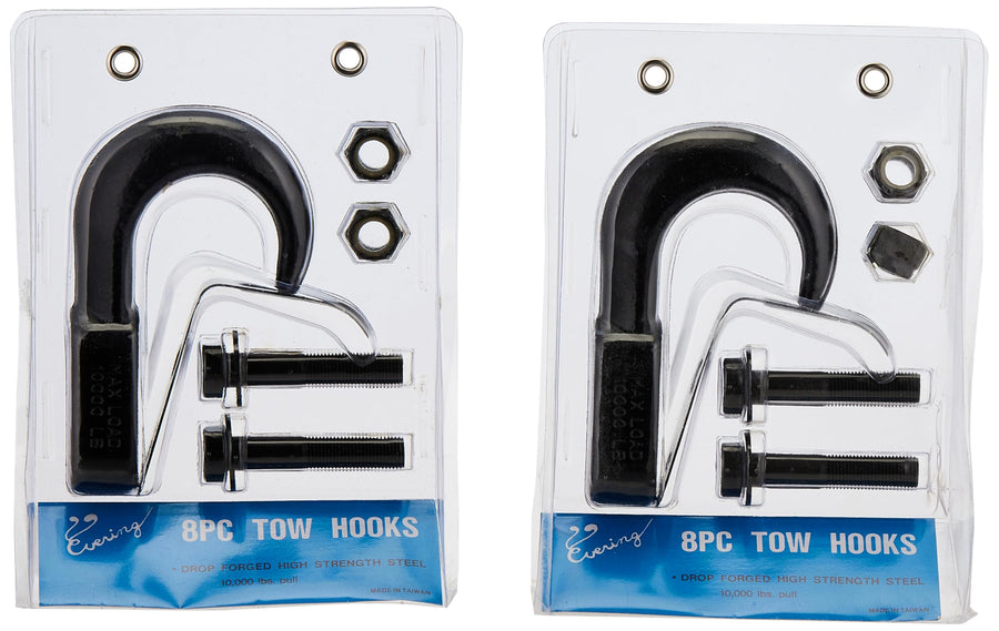 Tow Hook/Frame Bracket Kit Rugged Ridge 11236.05; 84-01 Jeep Cherokee XJ