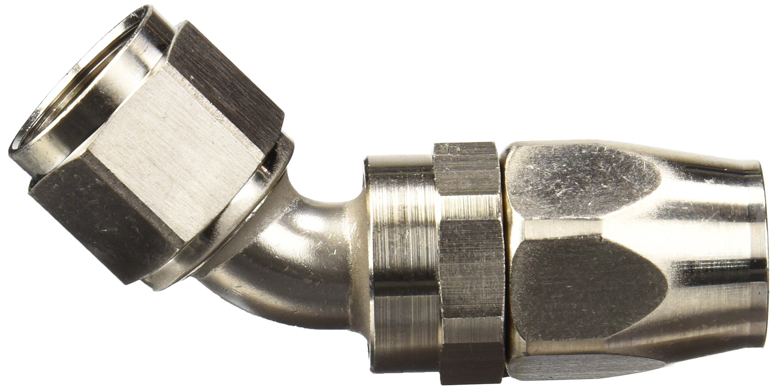 Russell Edelbrock 610111 Endura Anodized Aluminum -10AN 45-Degree Hose End