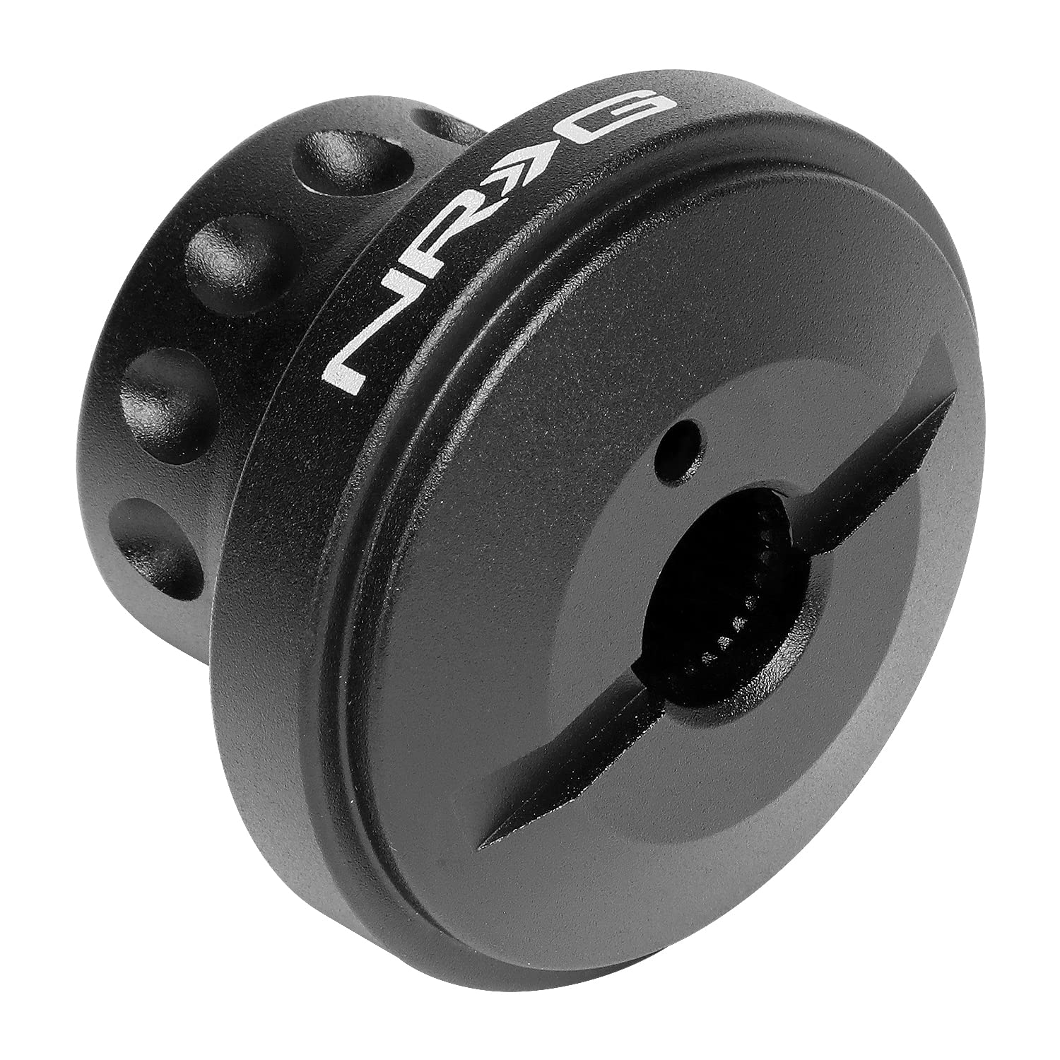 NRG Innovations SRK-RL190H-BK Short Hub Adapter Steering Wheel Compatible with 86-91 CRX Civic / 86-90,Black