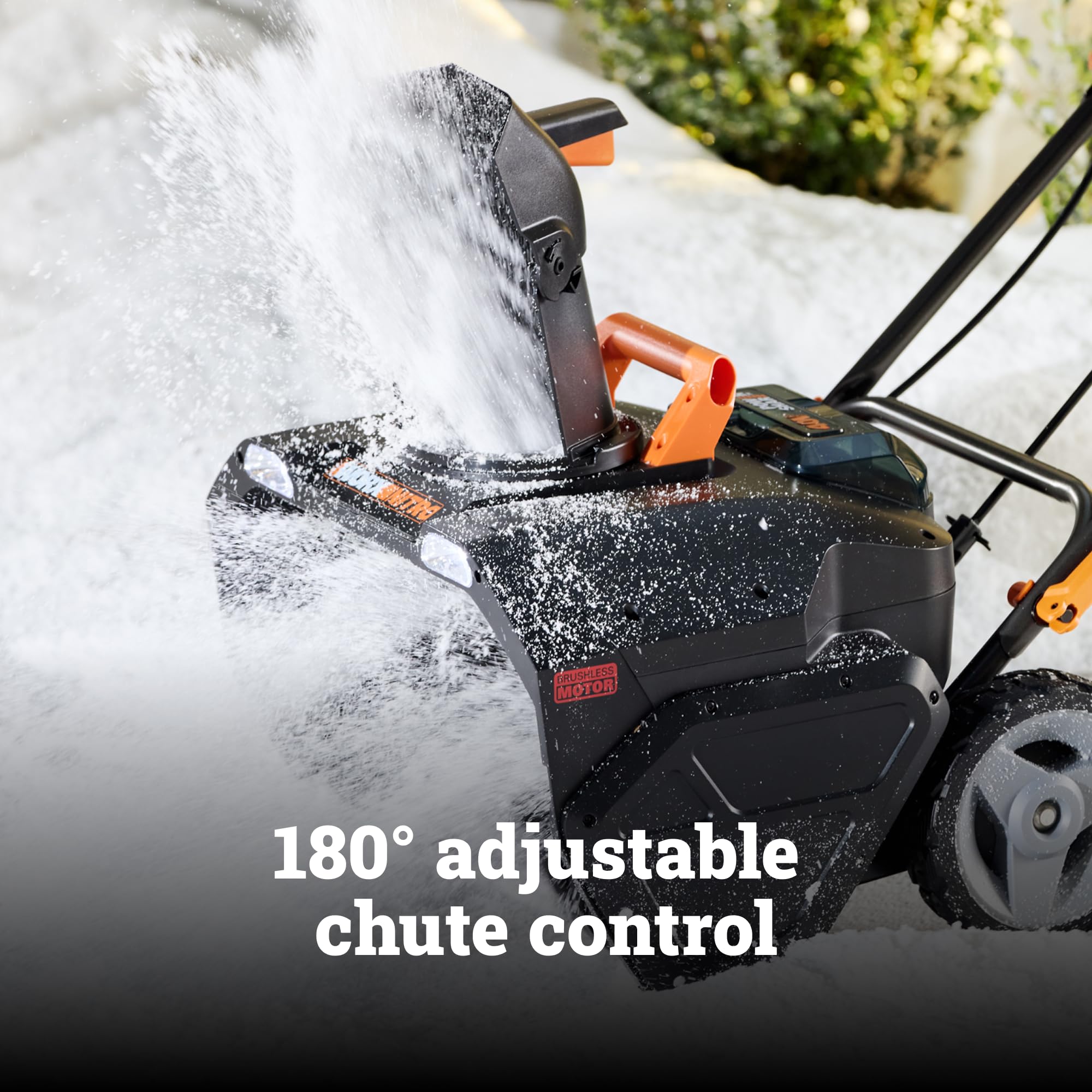 40V WORX 20" Cordless Snow Blower, Electric Snow Thrower for 6-Car Driveway, Snow Removal with Brushless Motor, 2 × 4.0 Ah Batteries & Charger Included, WG471