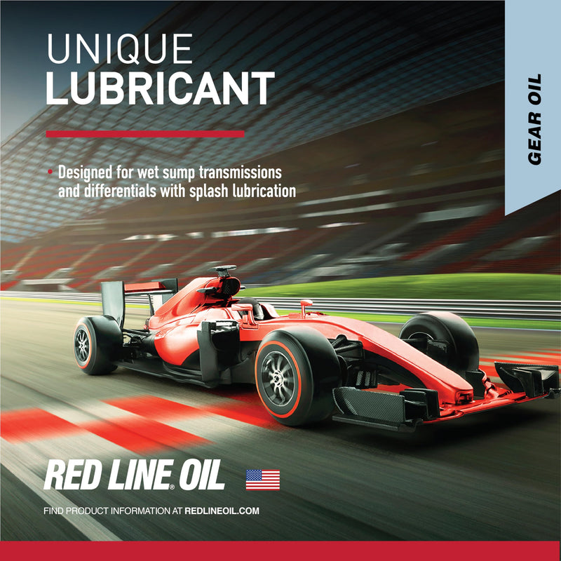 Lightweight Red Line 58404 Shockproof Gear Oil - 1 Quart Bottle