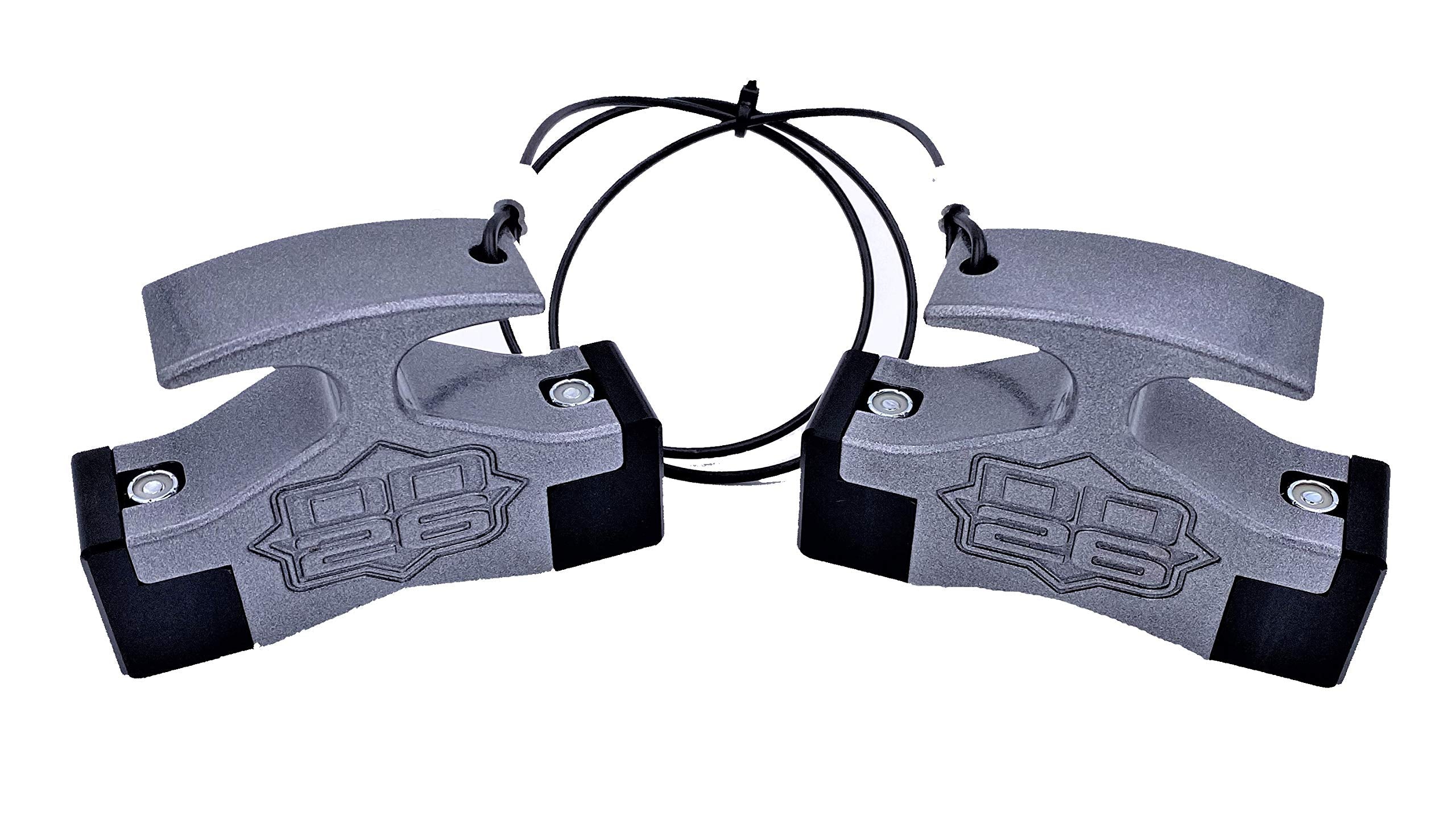 Gen 2 Mean Stop Hydraulic Steering Locks (Comes with .75" Diameter 4" Width Rod Clips) (Silver)