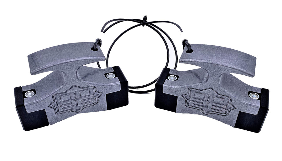 Gen 2 Mean Stop Hydraulic Steering Locks (Comes with .75" Diameter 4" Width Rod Clips) (Silver)