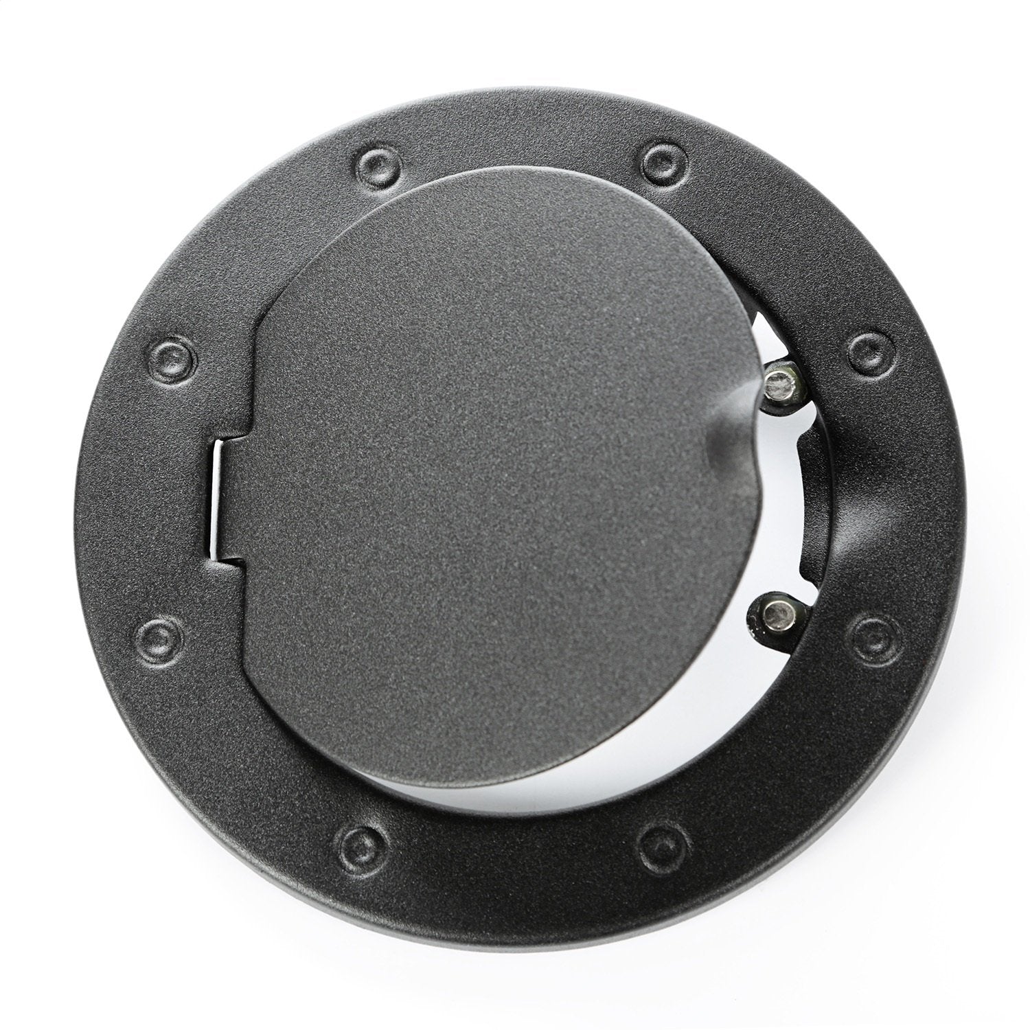 Gas Cap Door, Rugged Ridge Non-Locking, Textured Black | 11229.05 | Fits 2007-2018 Jeep Wrangler JK/JKU