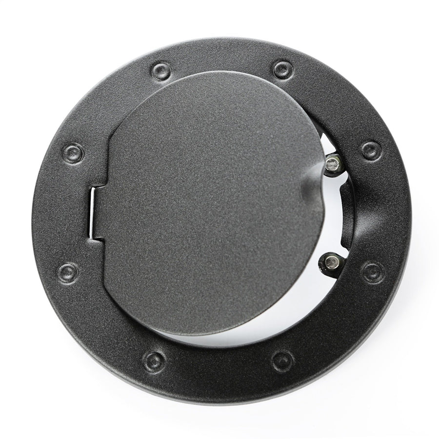 Gas Cap Door, Rugged Ridge Non-Locking, Textured Black | 11229.05 | Fits 2007-2018 Jeep Wrangler JK/JKU